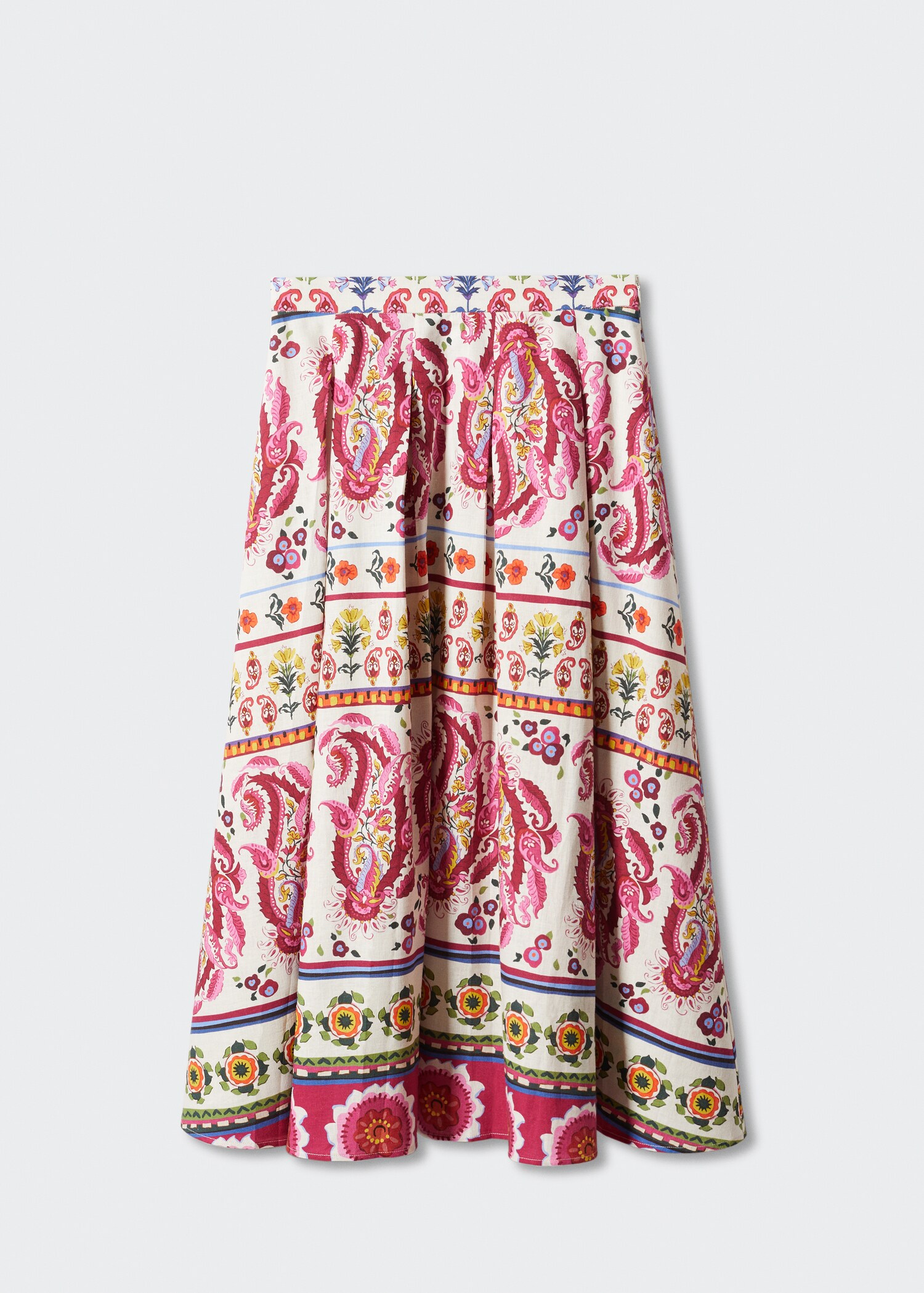 Falda lino estampada - Artículo sin modelo