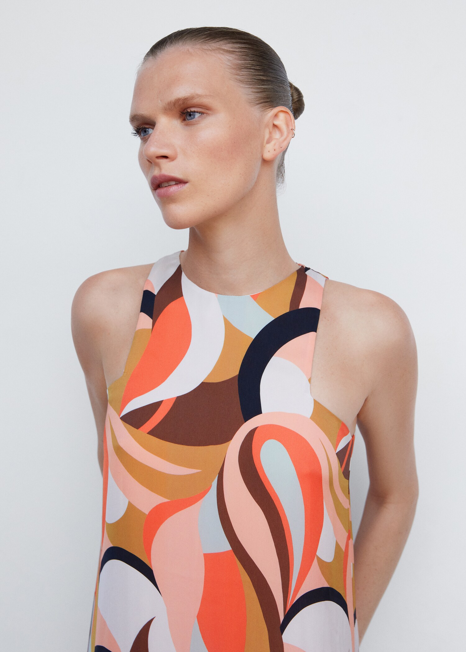 Vestido halter estampado - Pormenor do artigo 1