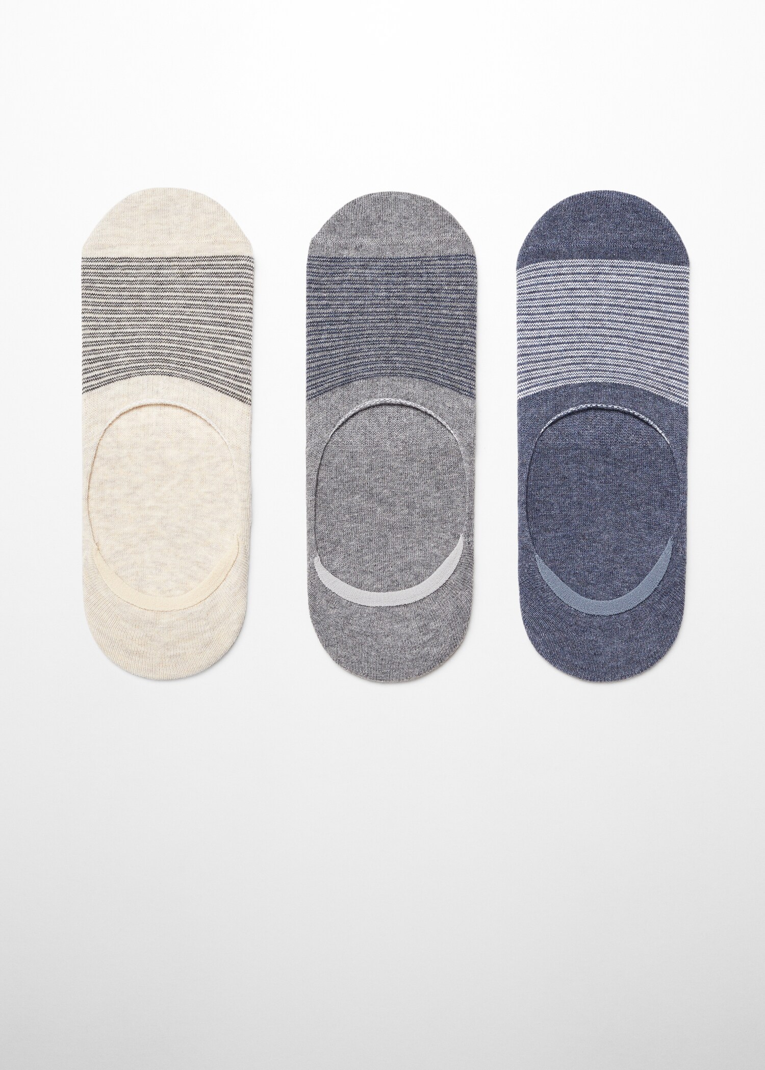 3-pack of striped design socks - Article without model