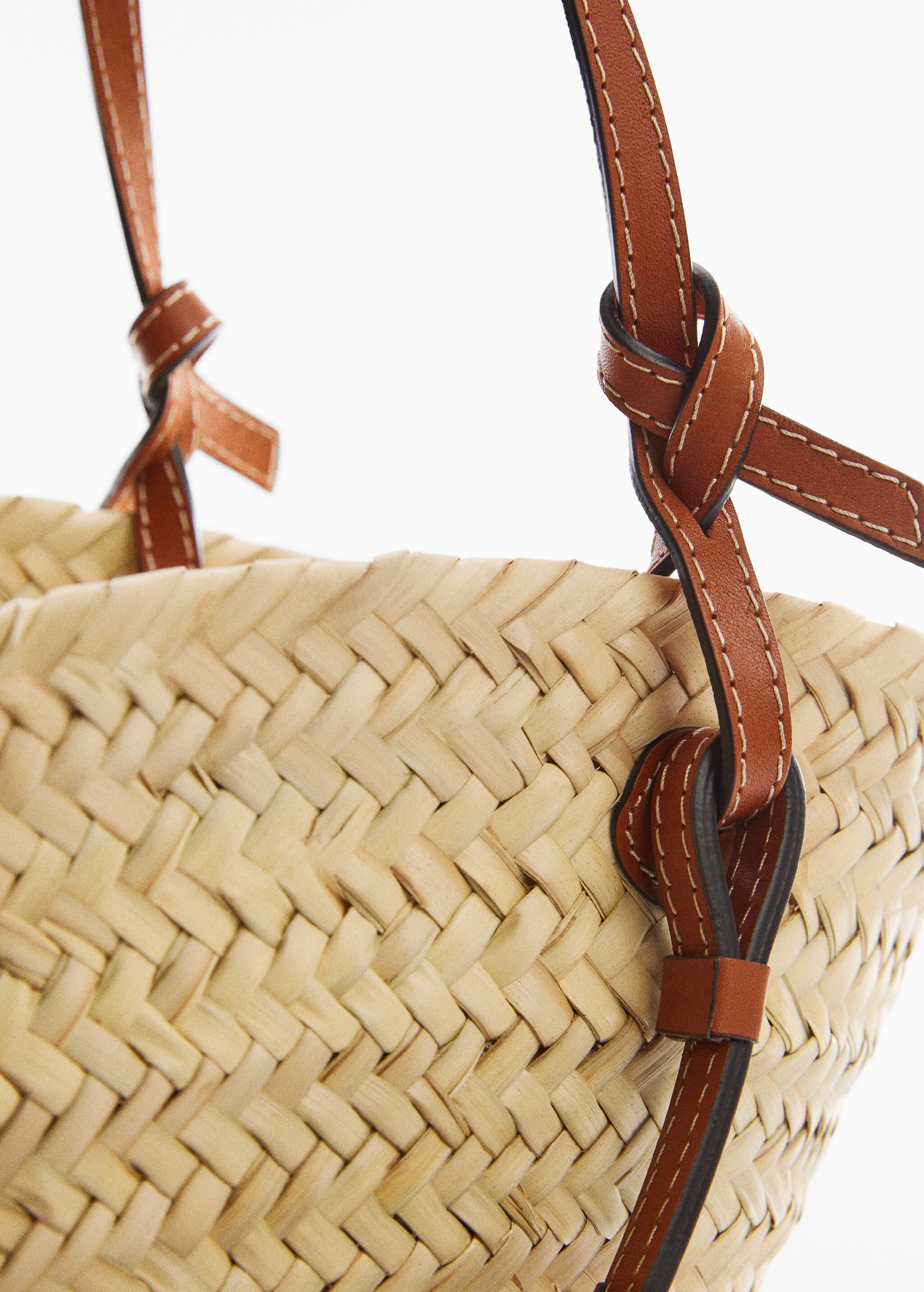 Small raffia carrycot bag - Details of the article 1