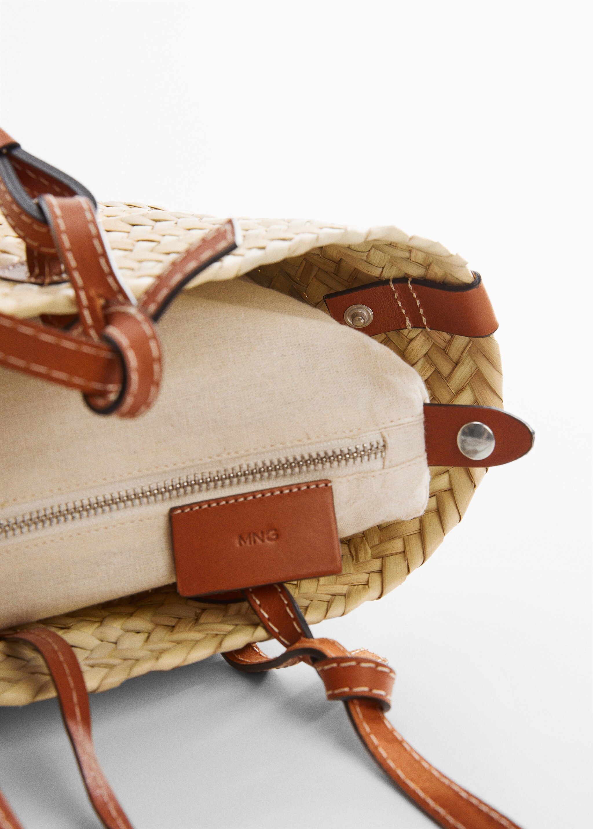 Small raffia carrycot bag - Details of the article 3