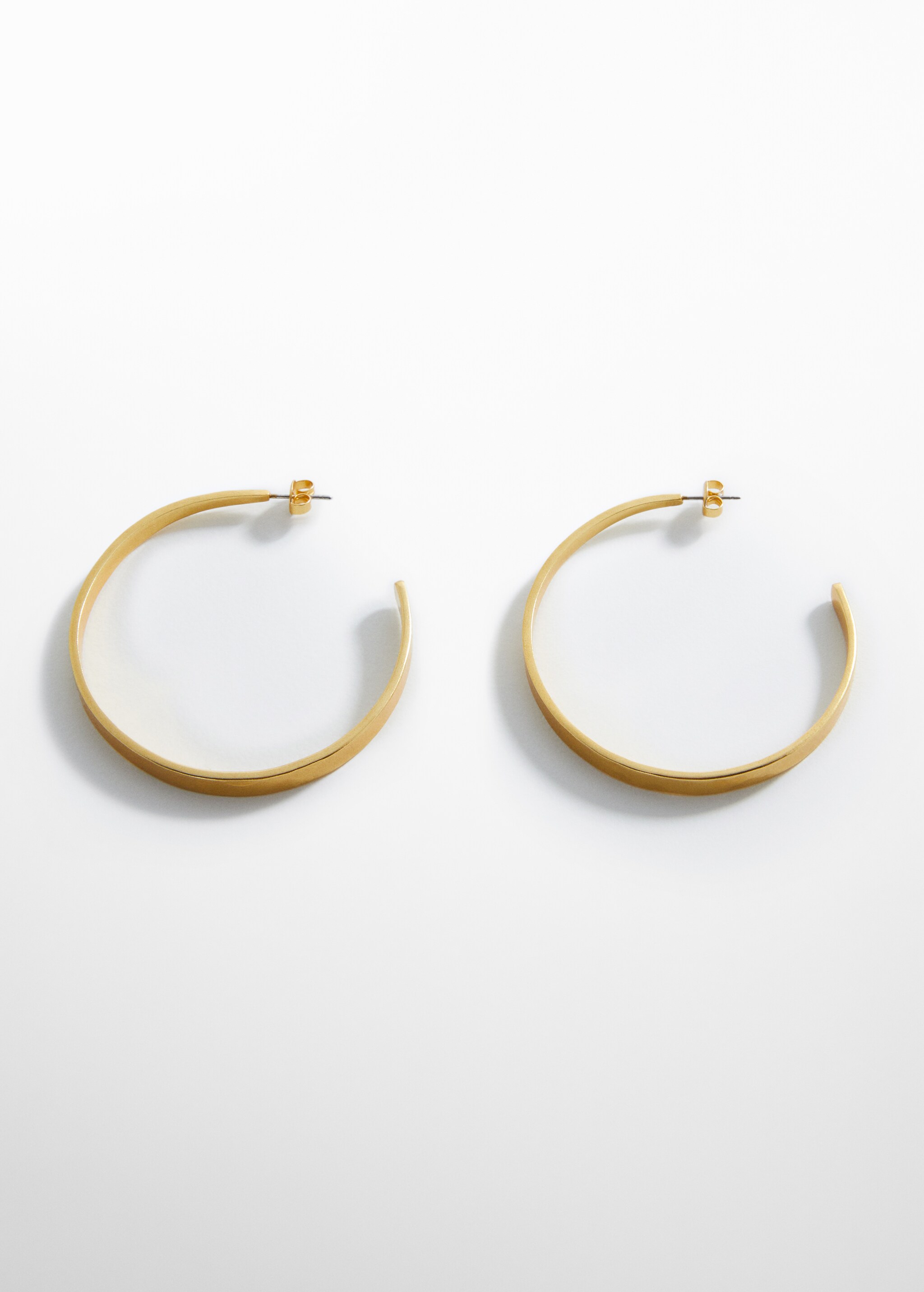 Embossed hoop earrings - Articol fără model