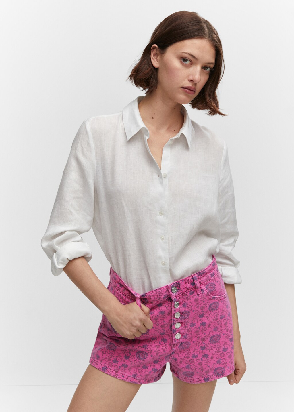 Short en jean imprime Femme MANGO Nouvelle Caledonie