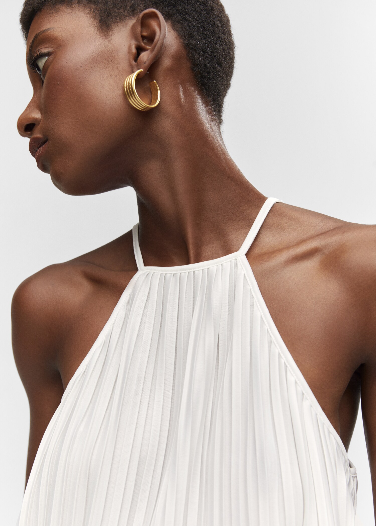 Top plisado cuello halter - Detalle del artículo 1