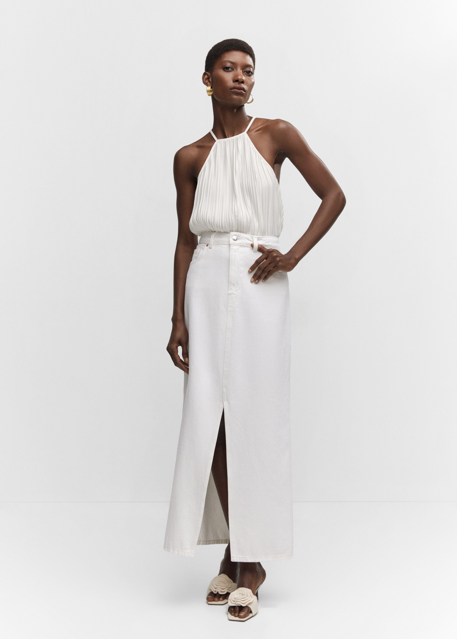 Top plisado cuello halter - Detalle del artículo 4
