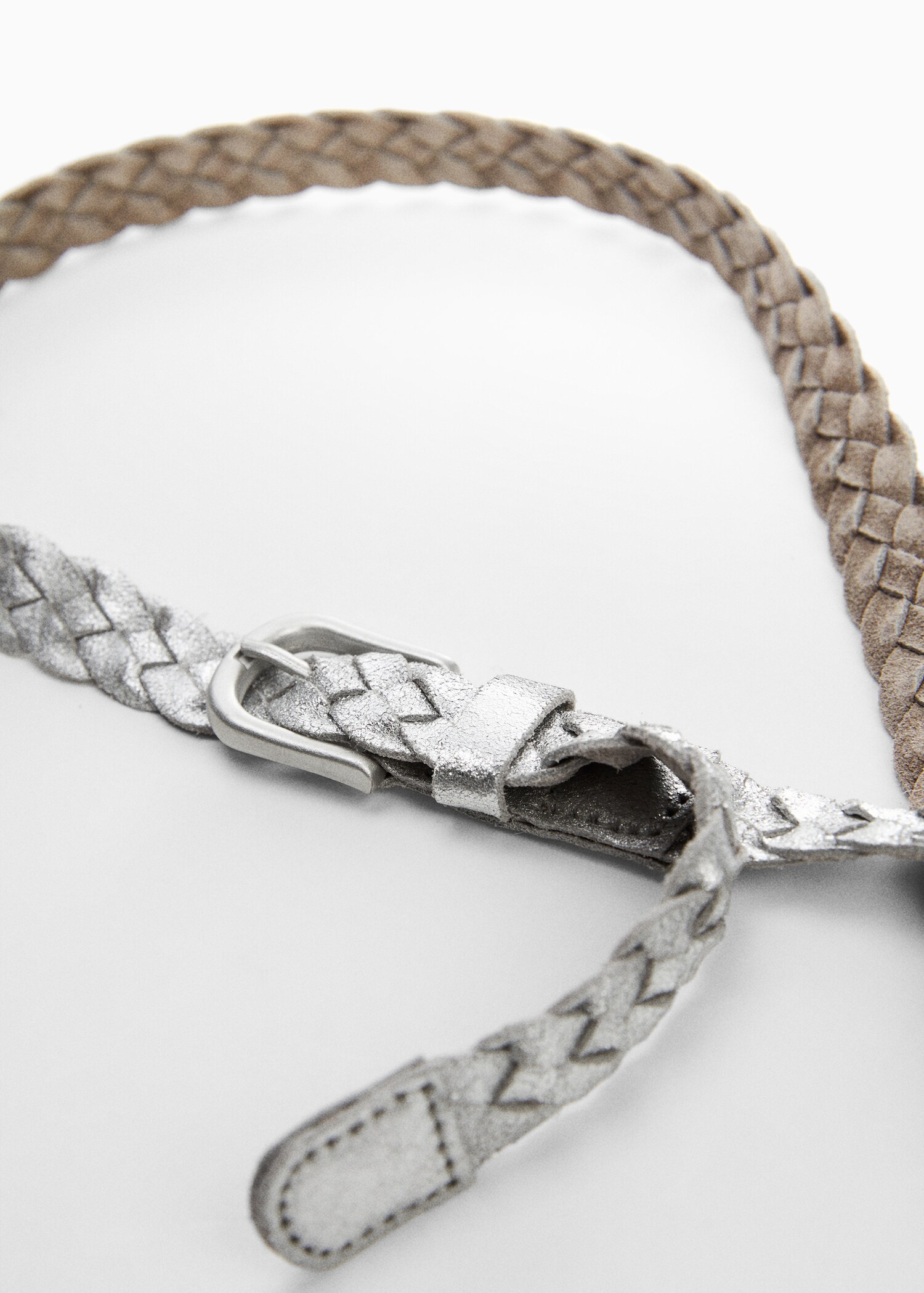 Cinturón trenzado metalizado - Detalle del artículo 1