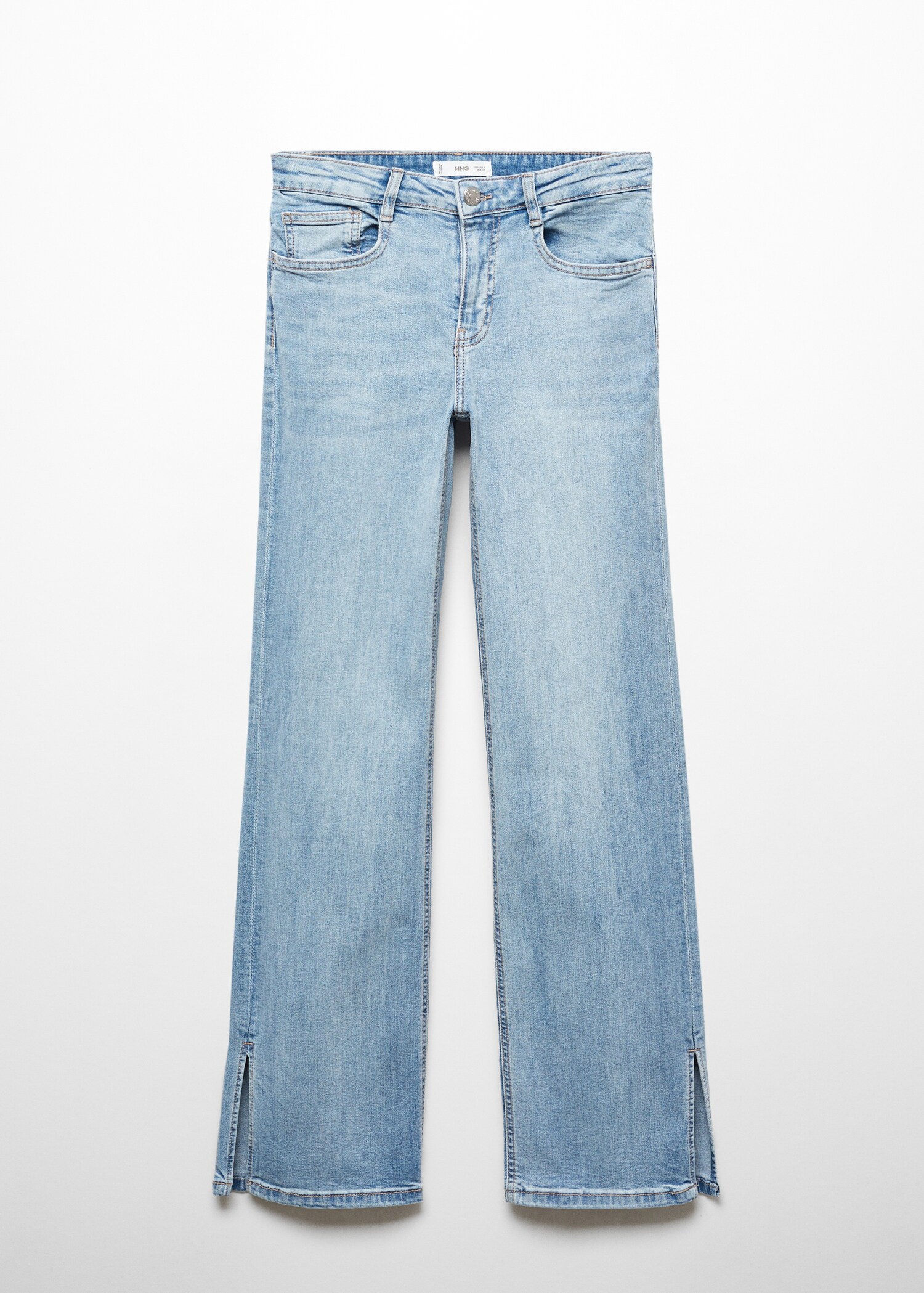 Flared jeans with opening - Article without model