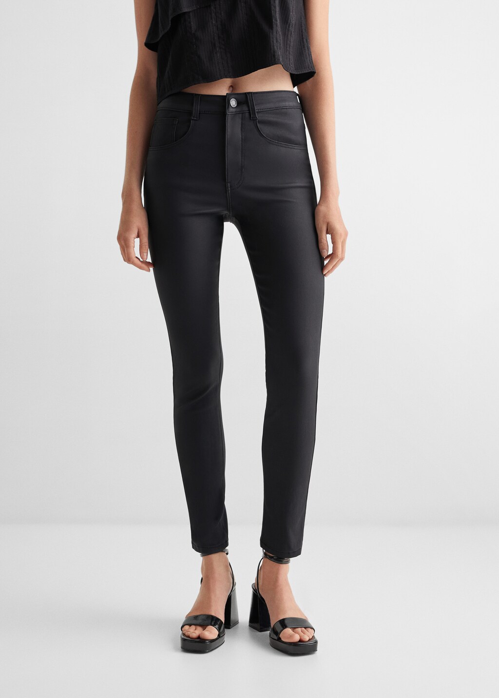 Skinny coated jeans Teen MANGO Niger
