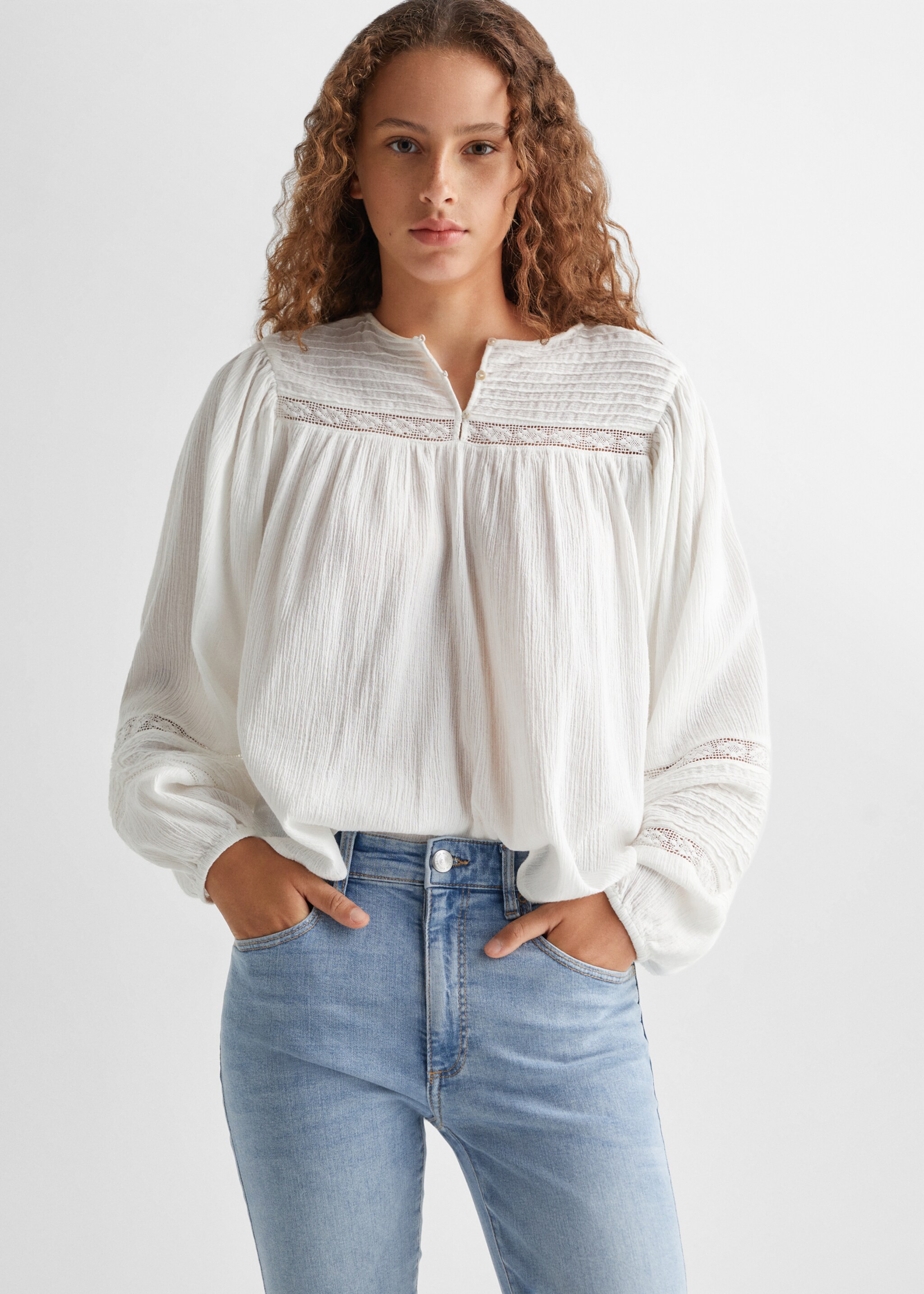 Jeans skinny abertura - Plano medio