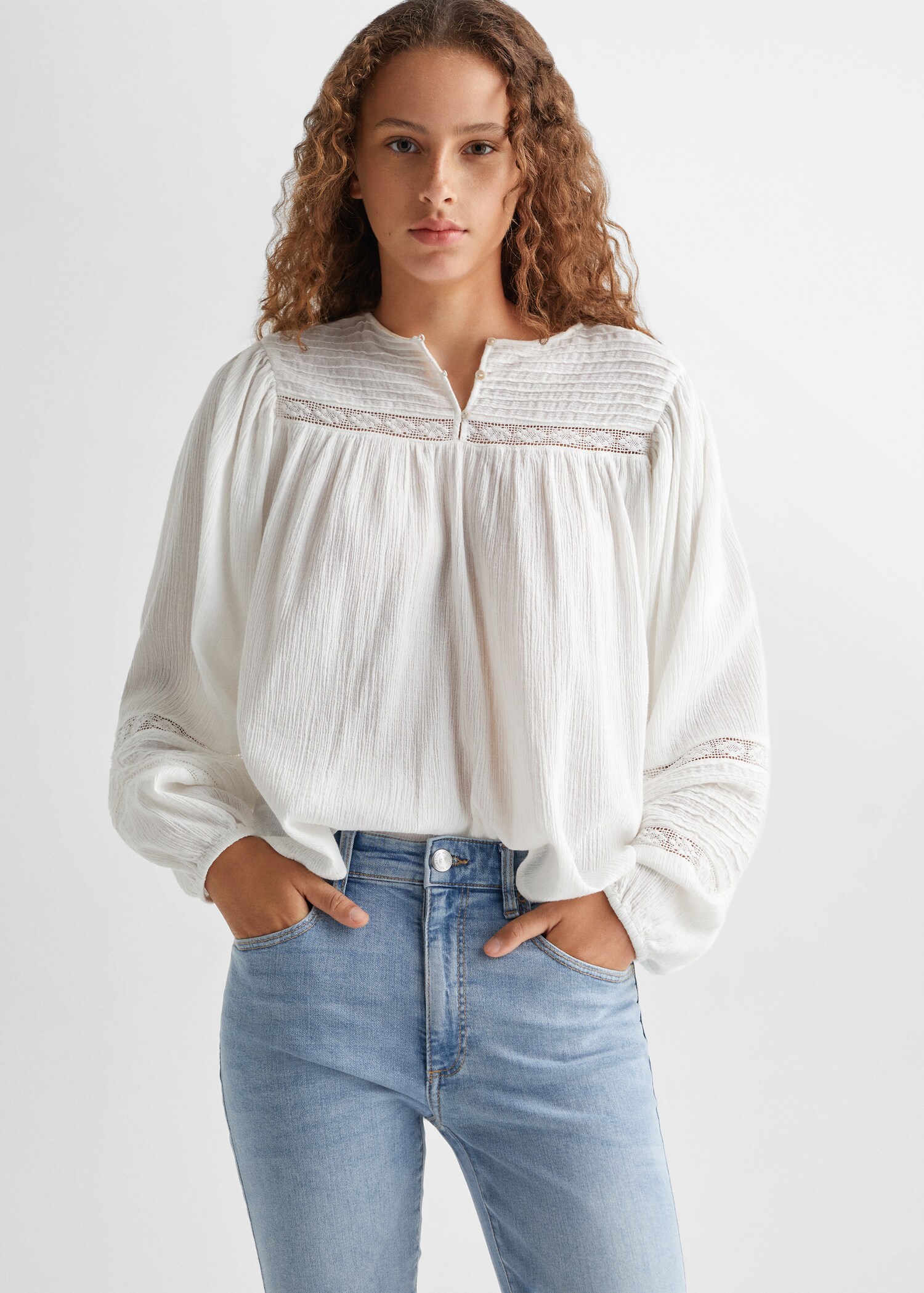 Jeans skinny abertura - Plano medio