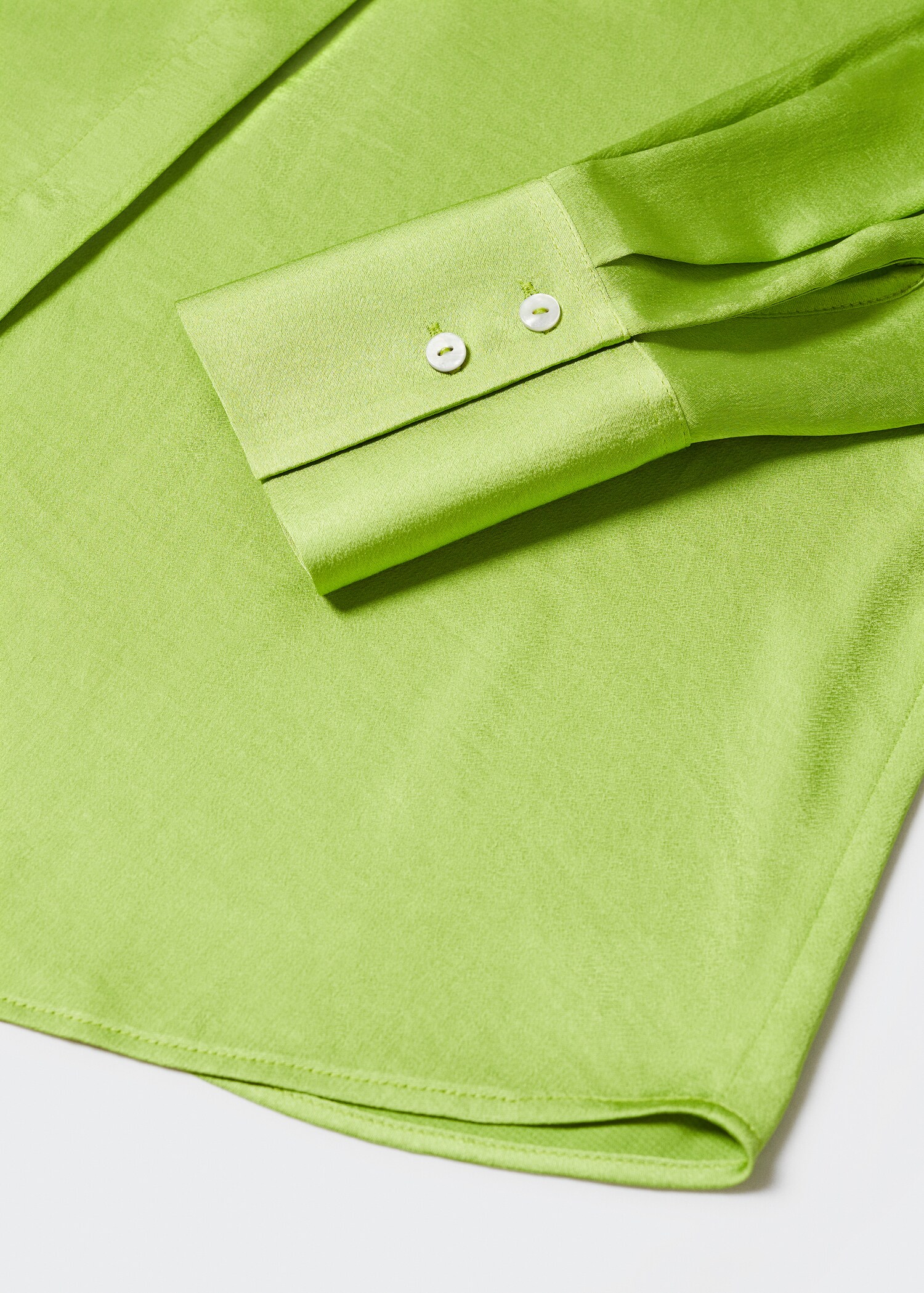 Satin finish flowy shirt - Details of the article 8