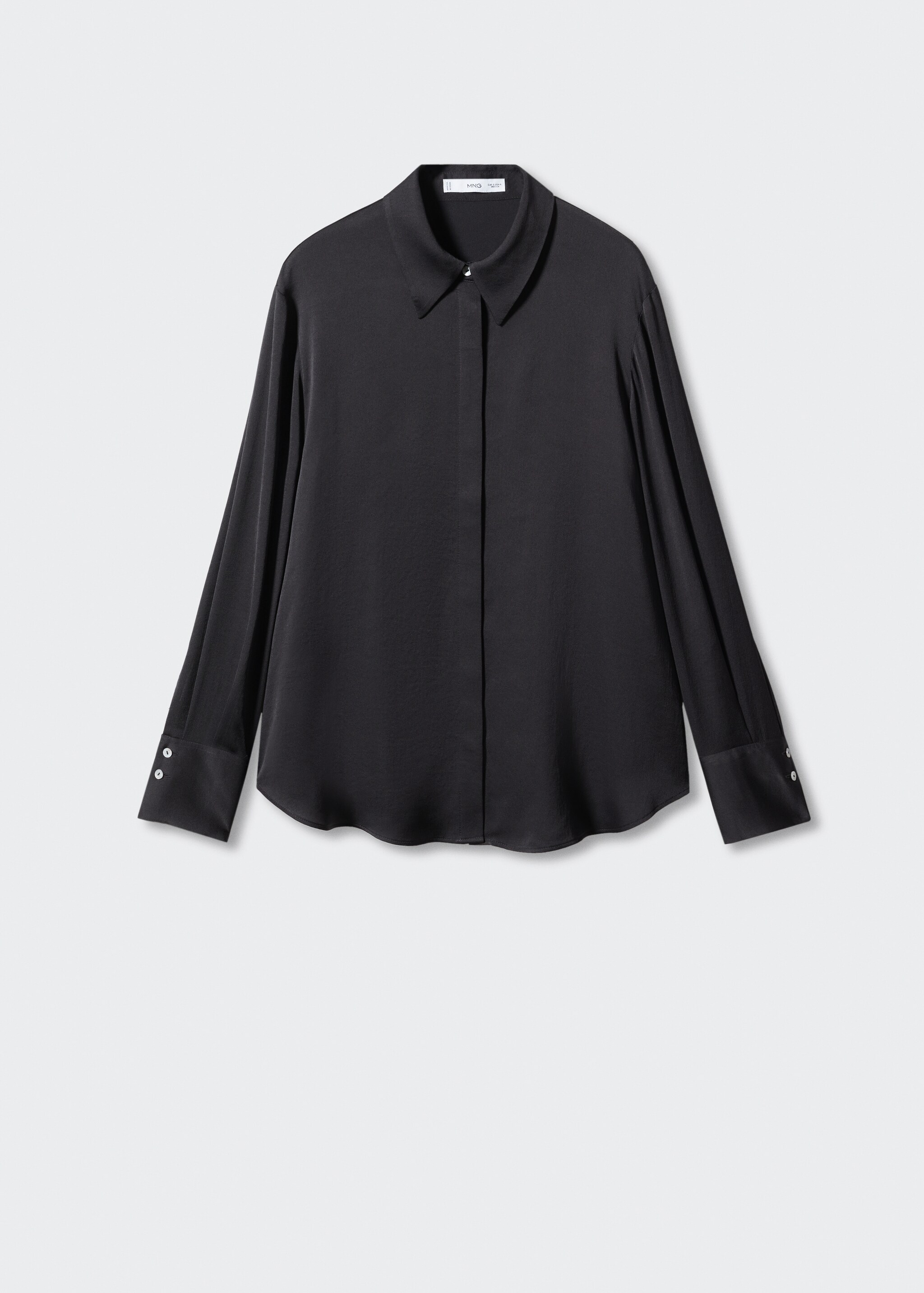 Satin finish flowy shirt - Article without model