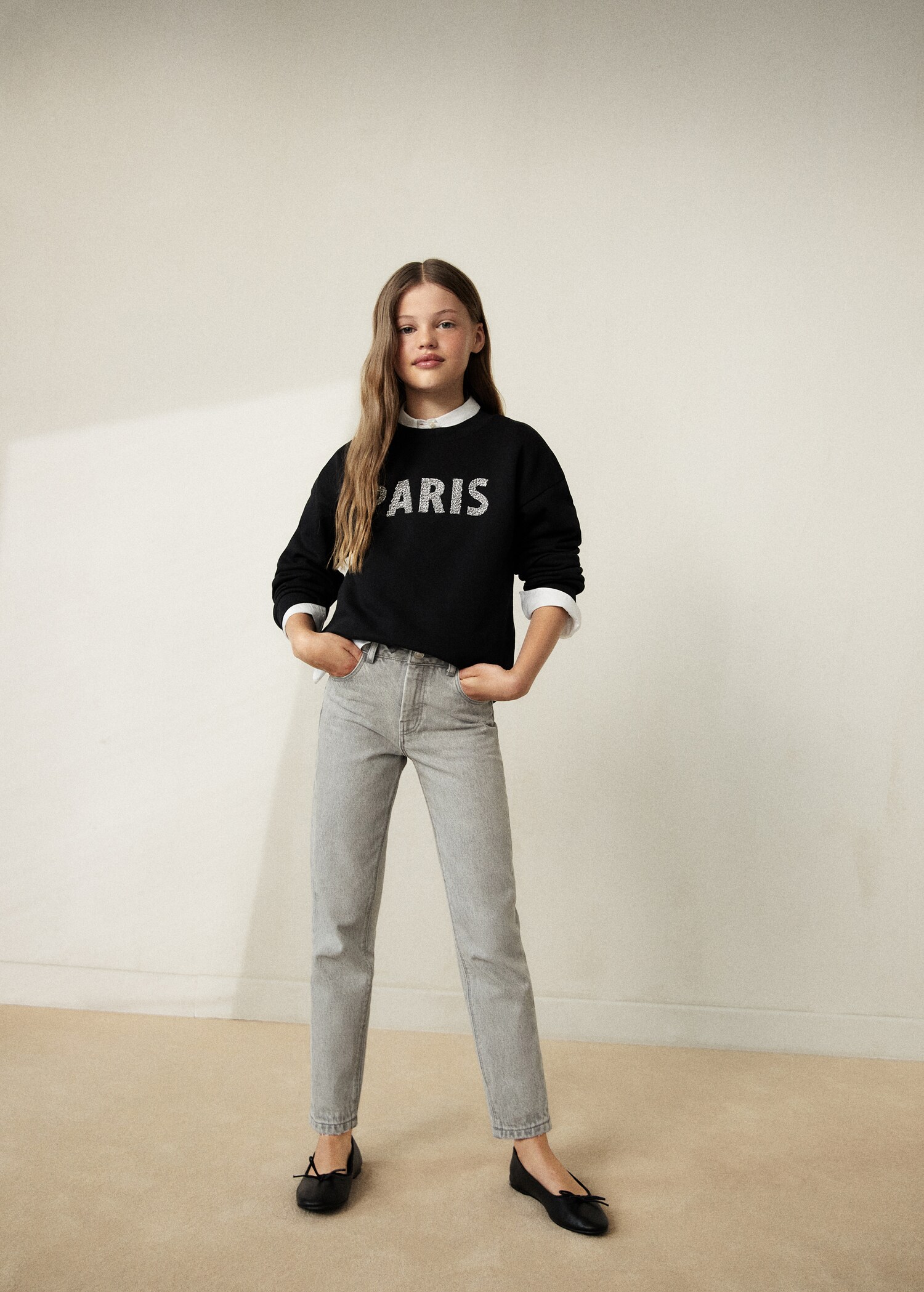 Pamučne mom fit traperice - Detalji artikla 5