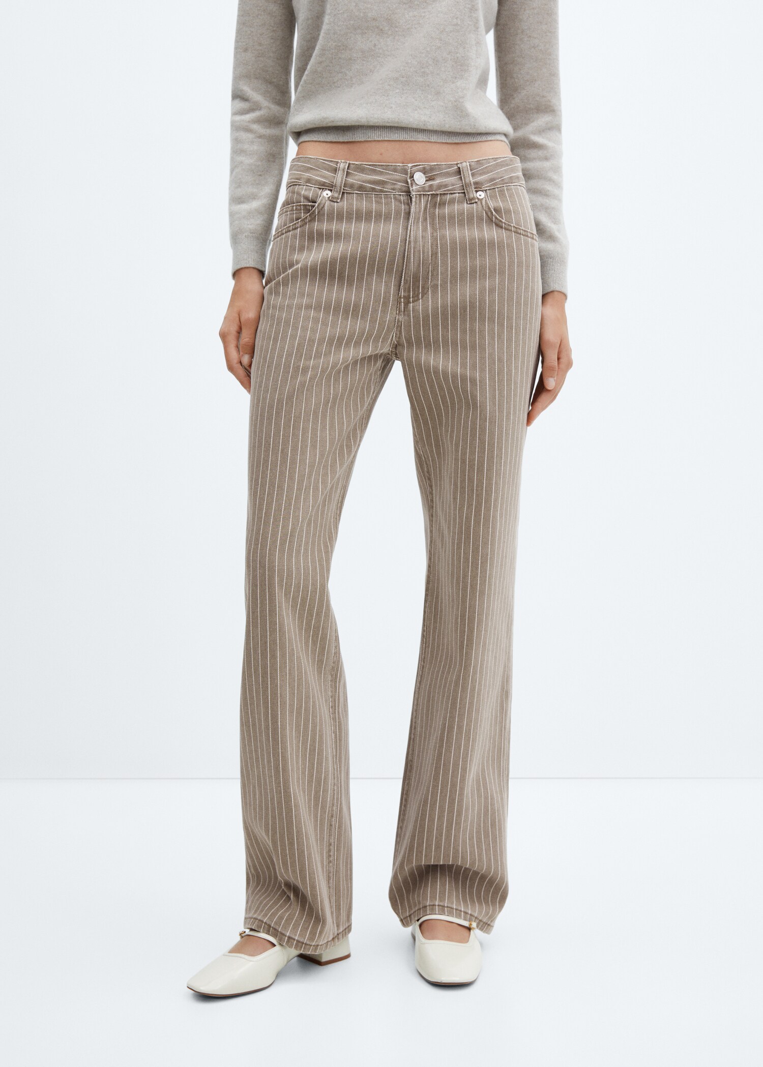 Jeans wideleg raya diplomática - Plano medio