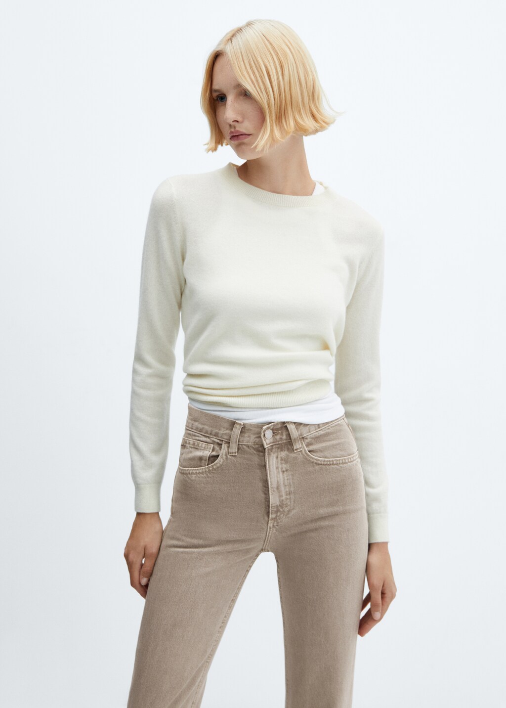 Mid-rise straight jeans - image 4