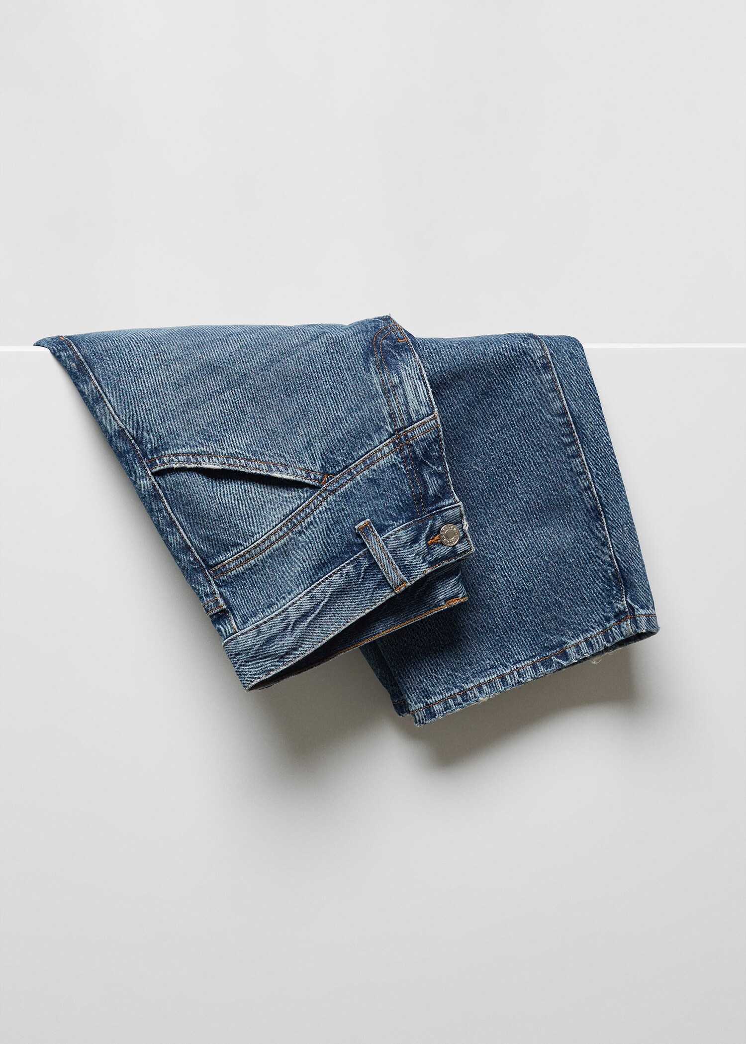 Jeans wideleg tiro alto costuras - Detalle del artículo 8