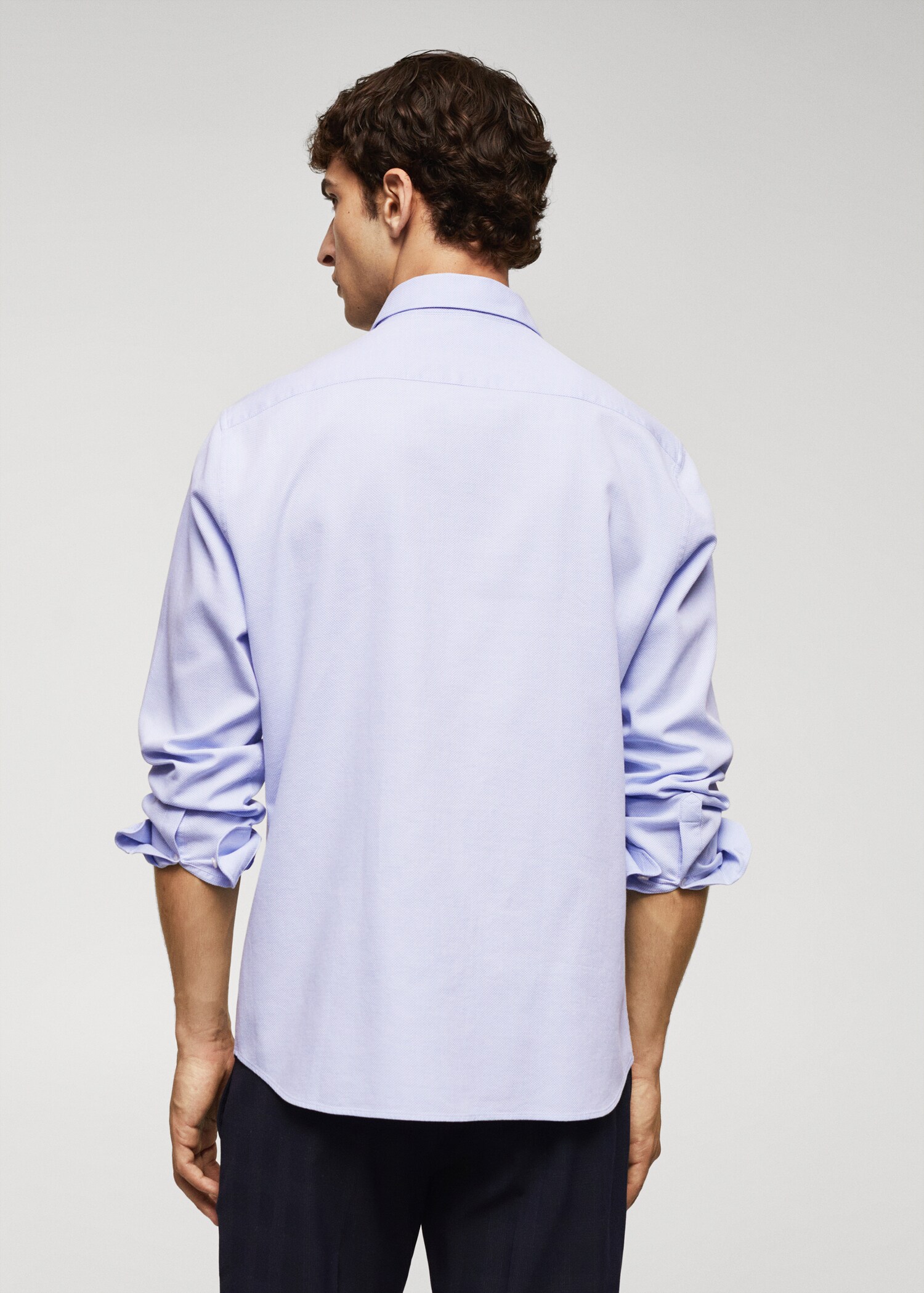 Chemise slim fit structurée coton - Verso de l’article