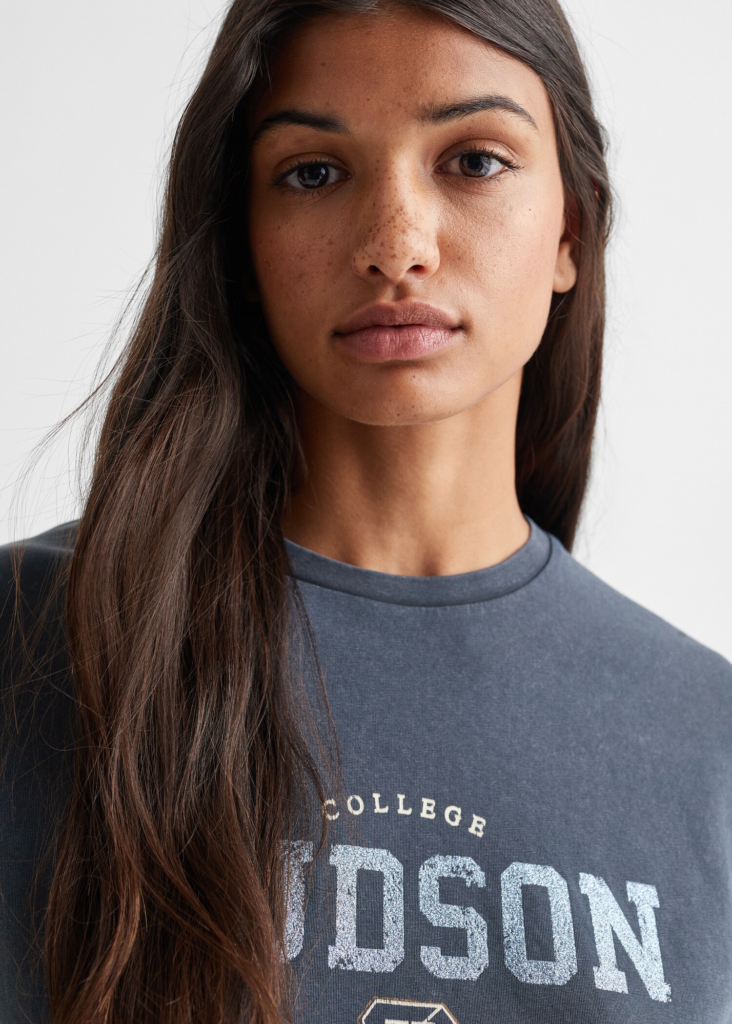 Printed cotton-blend T-shirt - Details of the article 1