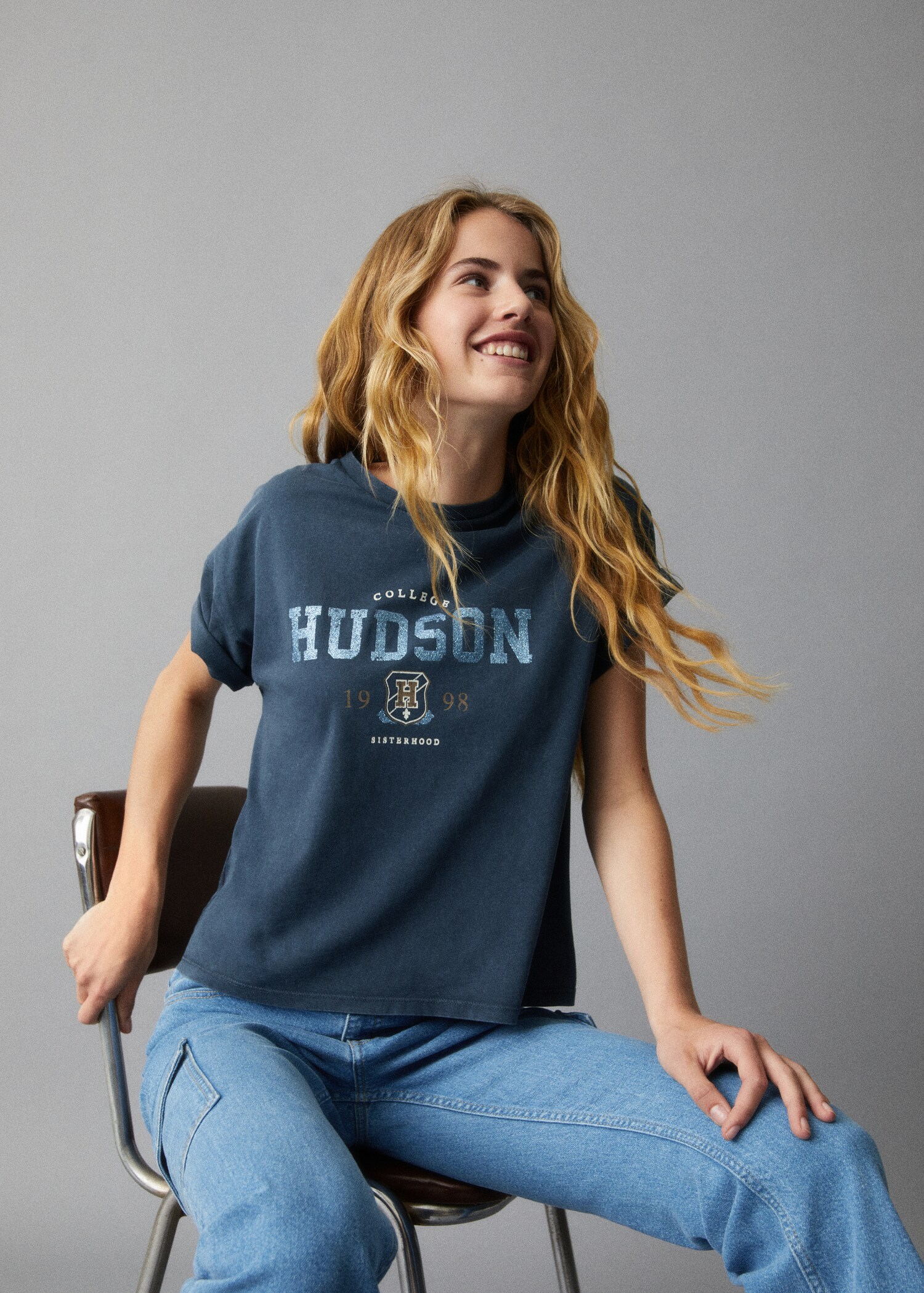 Printed cotton-blend T-shirt - Details of the article 5