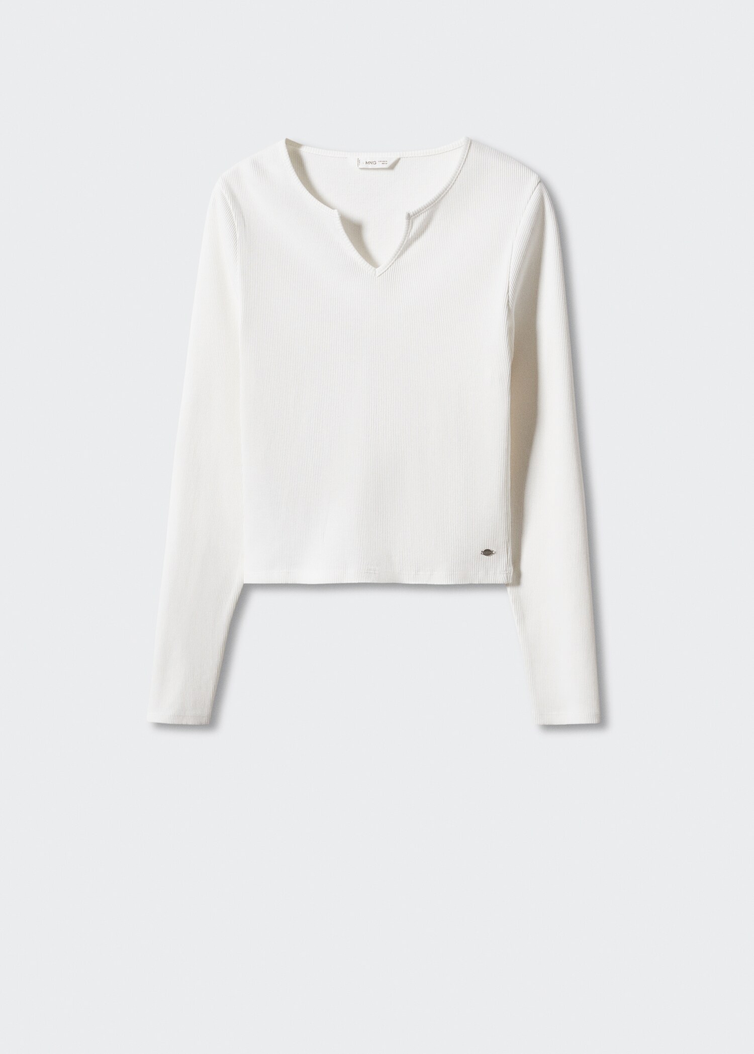 Camiseta manga larga canalé - Artículo sin modelo