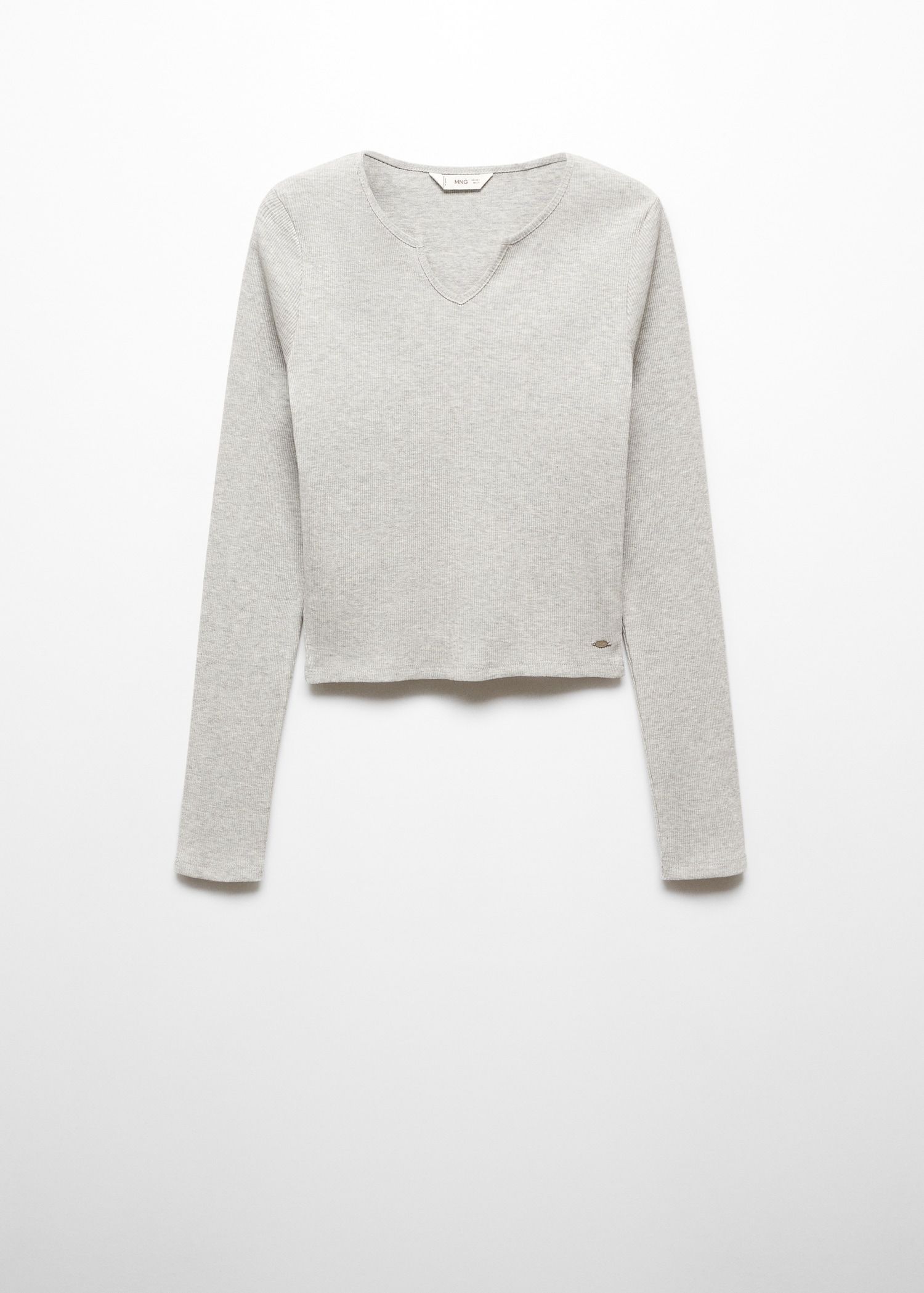 Camiseta manga larga canalé - Artículo sin modelo