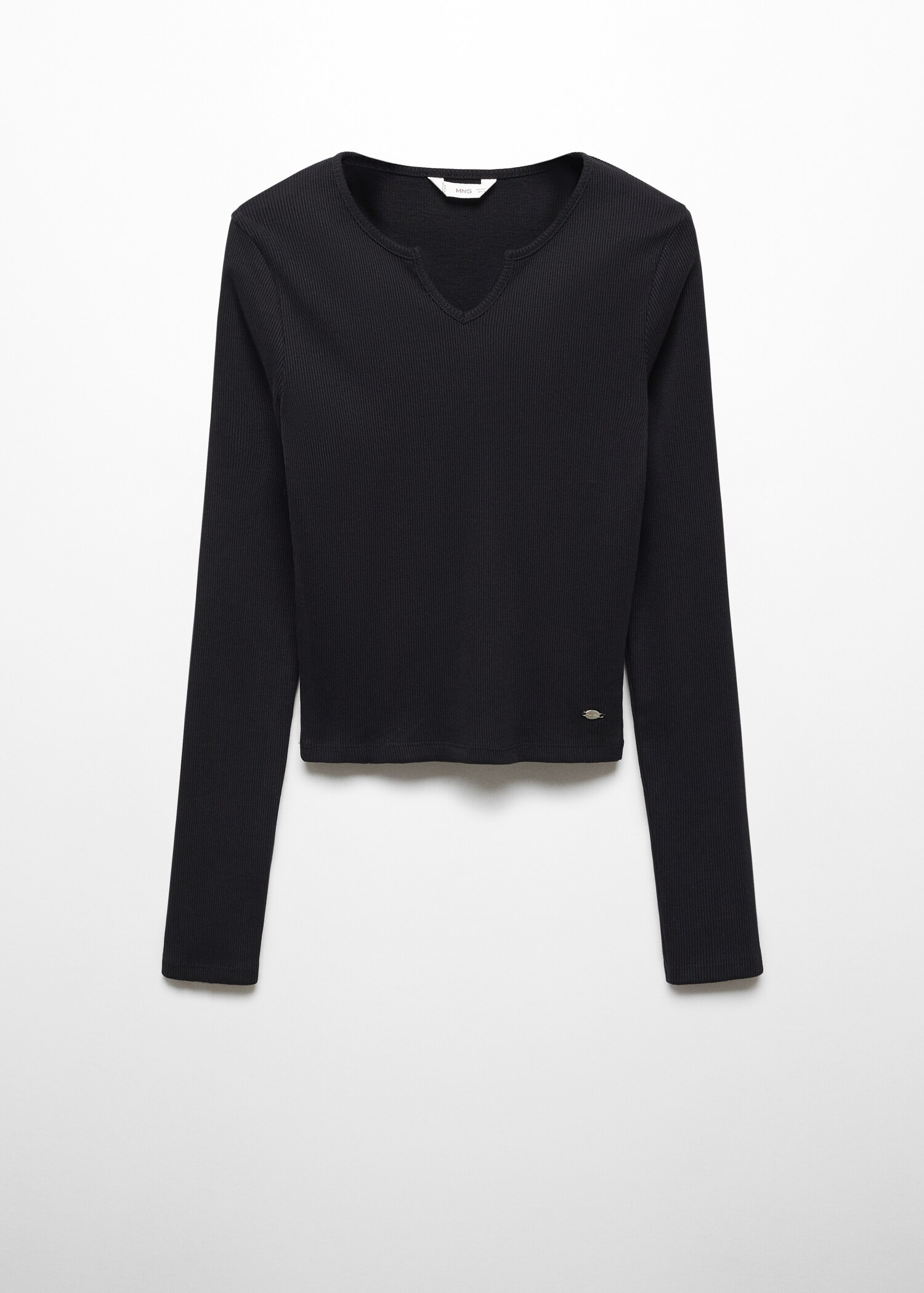 Camiseta manga larga canalé - Artículo sin modelo