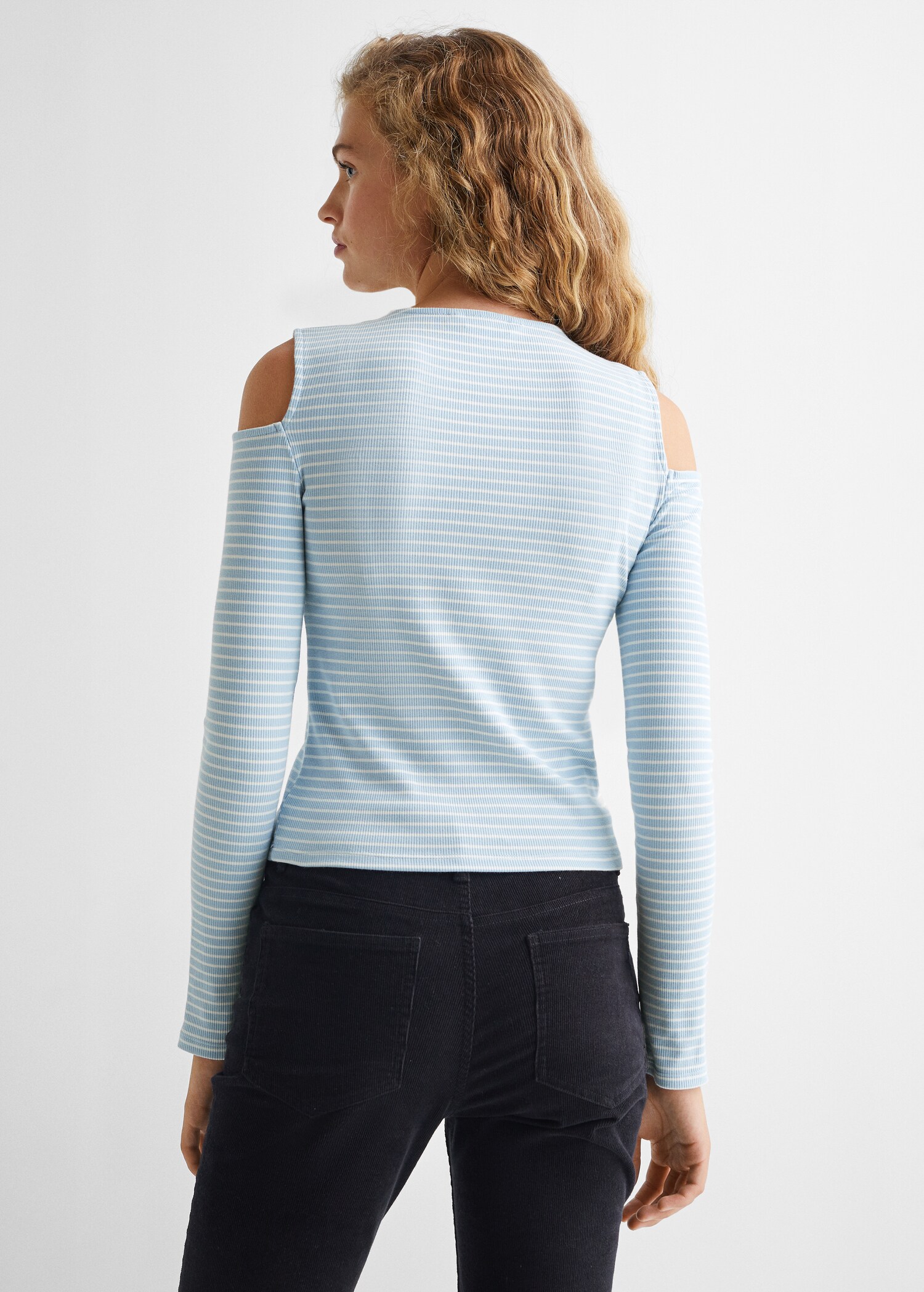 Striped long sleeves t-shirt - Reverse of the article