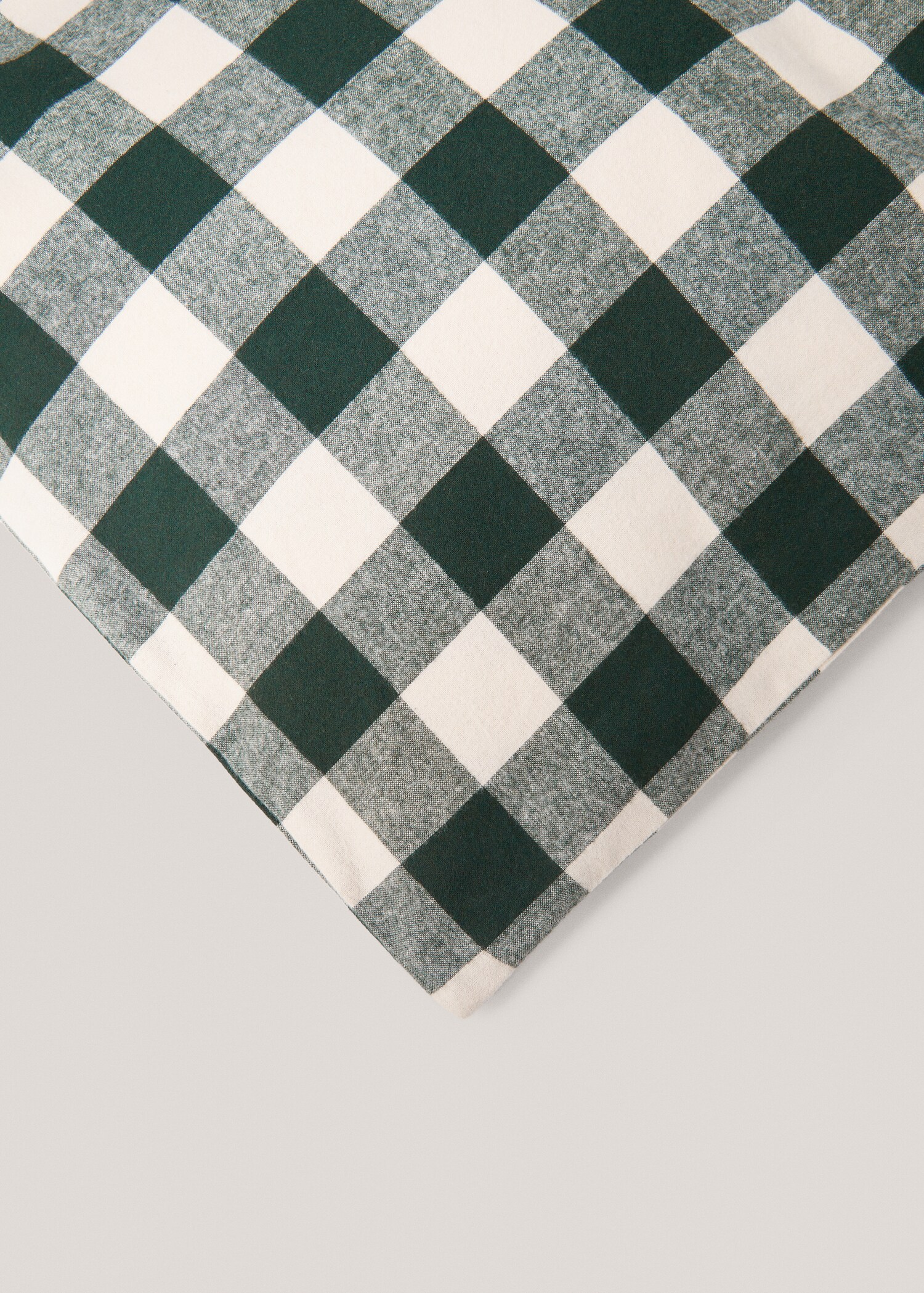 Funda nórdica franela cuadro bicolor Cama 90  - Detalle del artículo 2