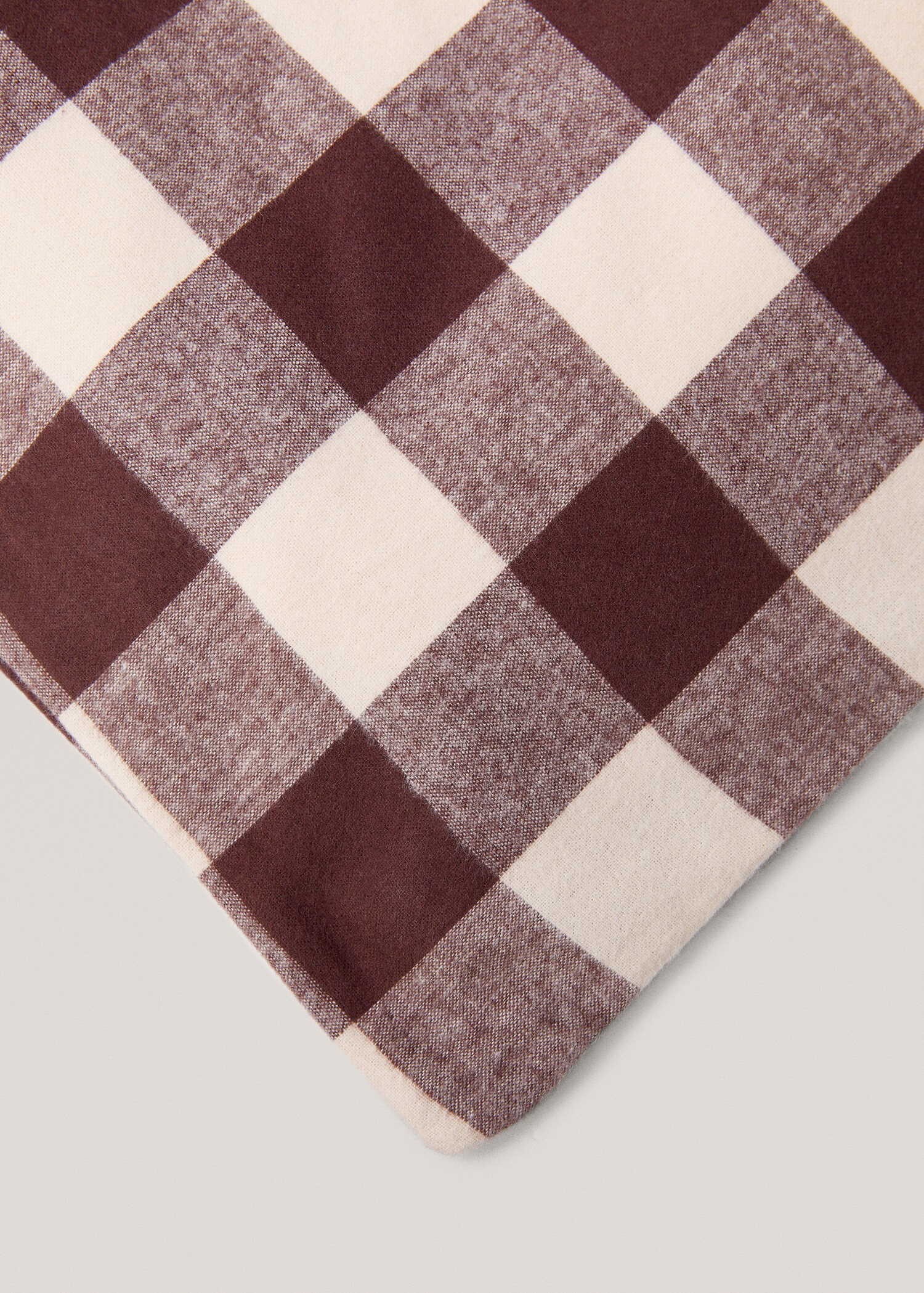 Funda nórdica franela cuadro bicolor Cama 90  - Detalle del artículo 2