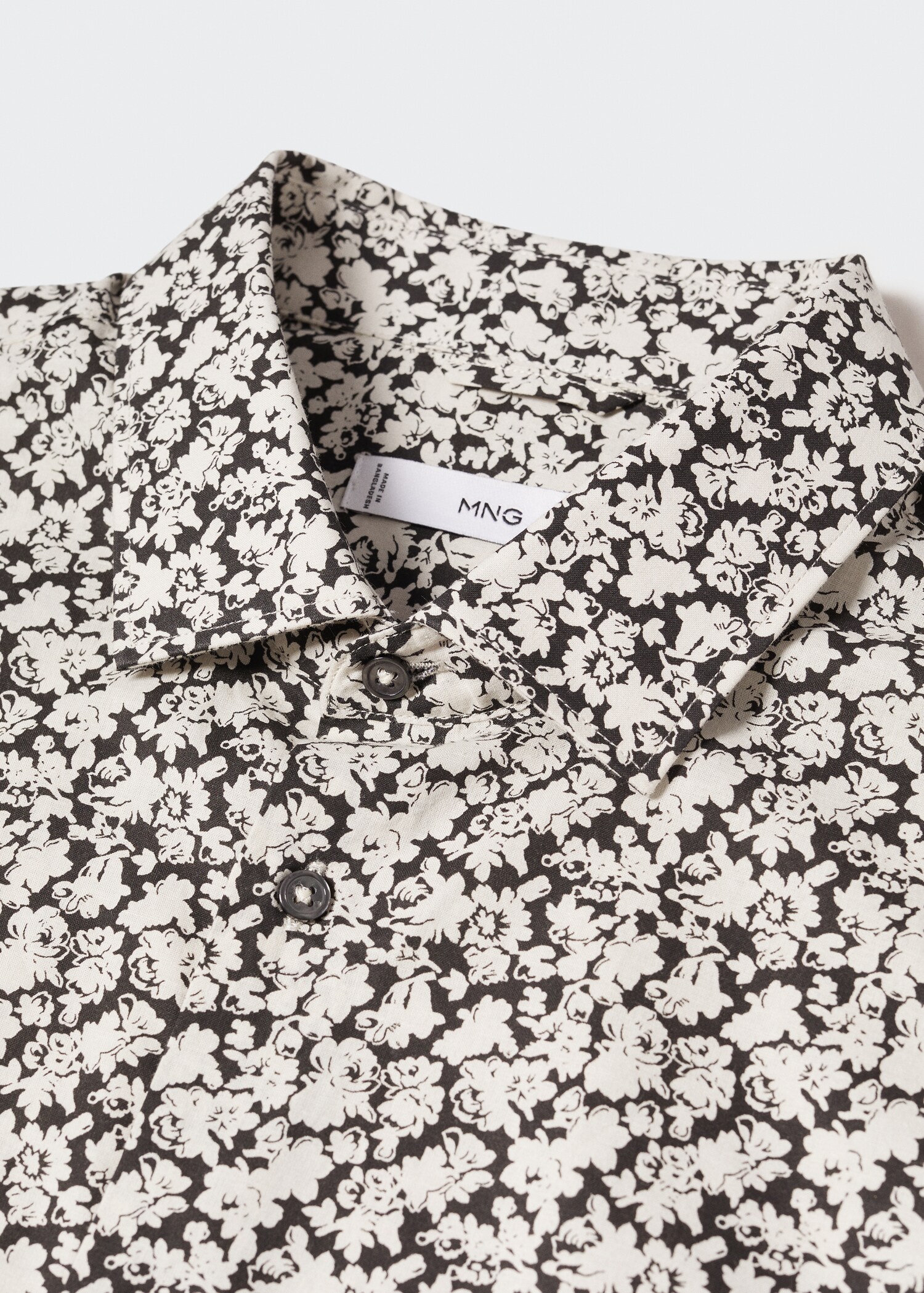 Camisa 100% algodón estampado flores - Detalle del artículo 8