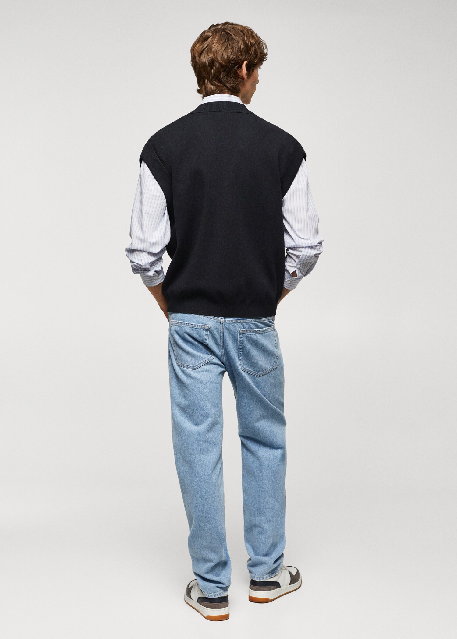 Gilet maille boutons - Verso de l’article