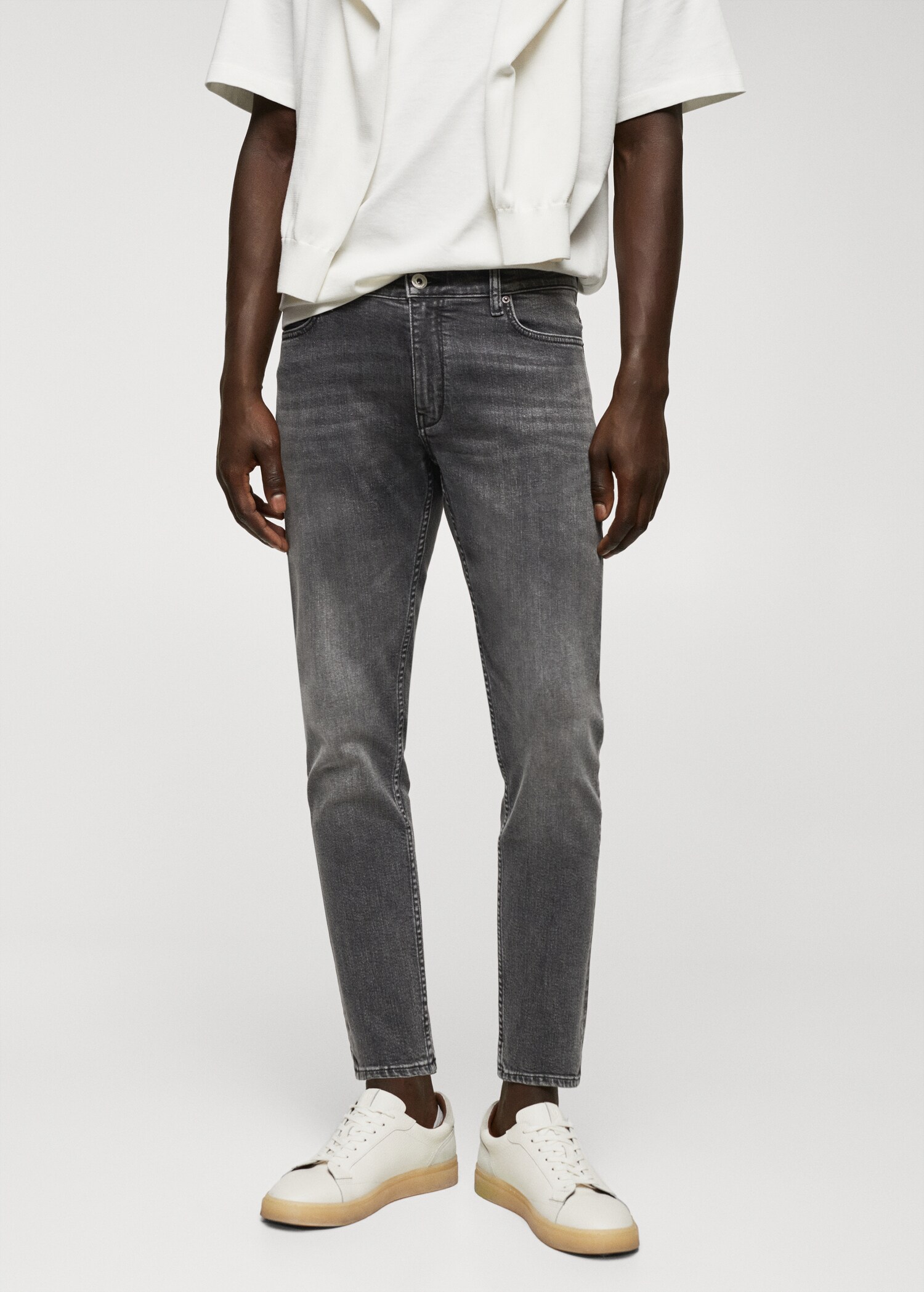 Tom tapered cropped jeans - Plan mediu