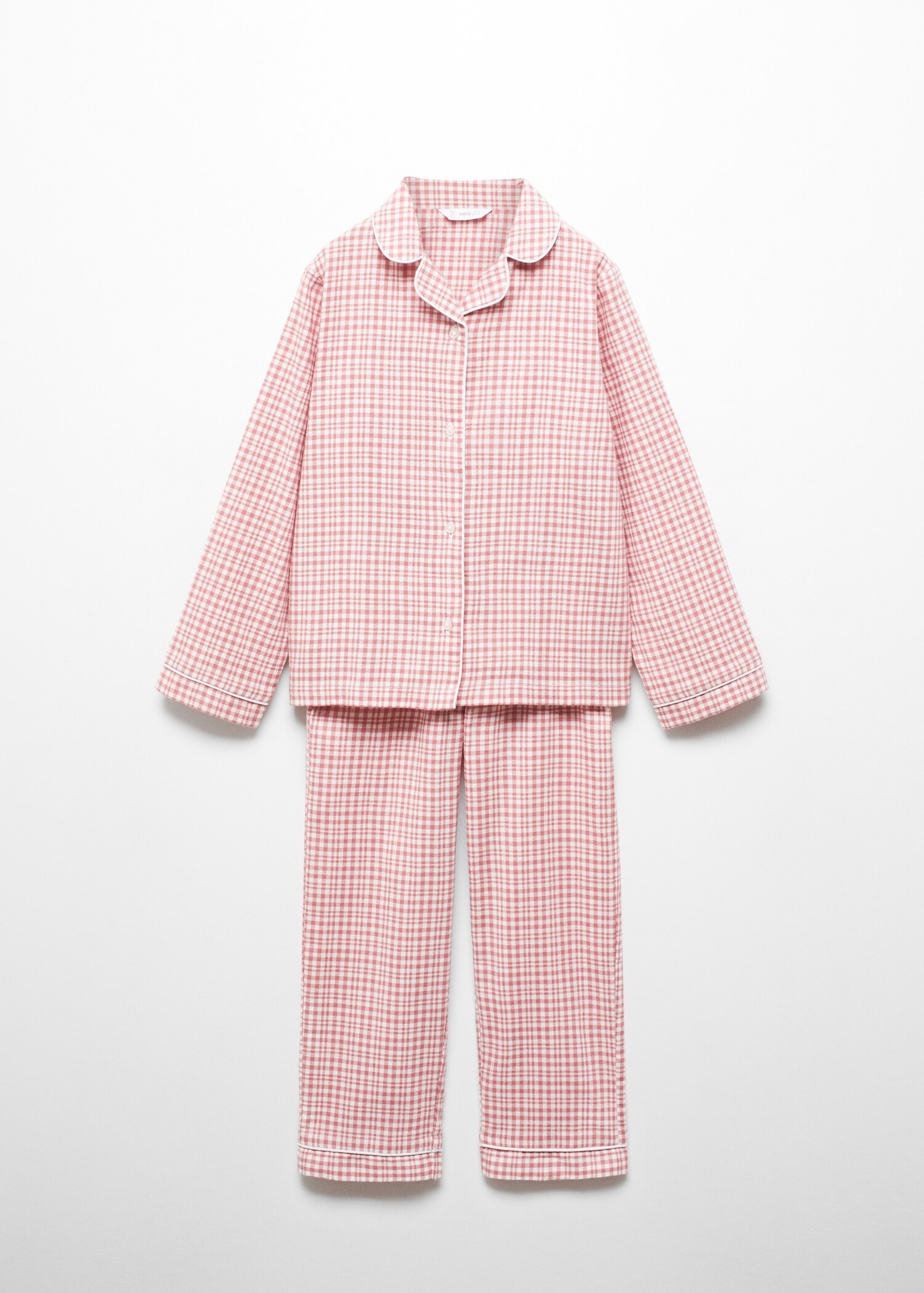 Two-pieces check long pyjamas - Article without model