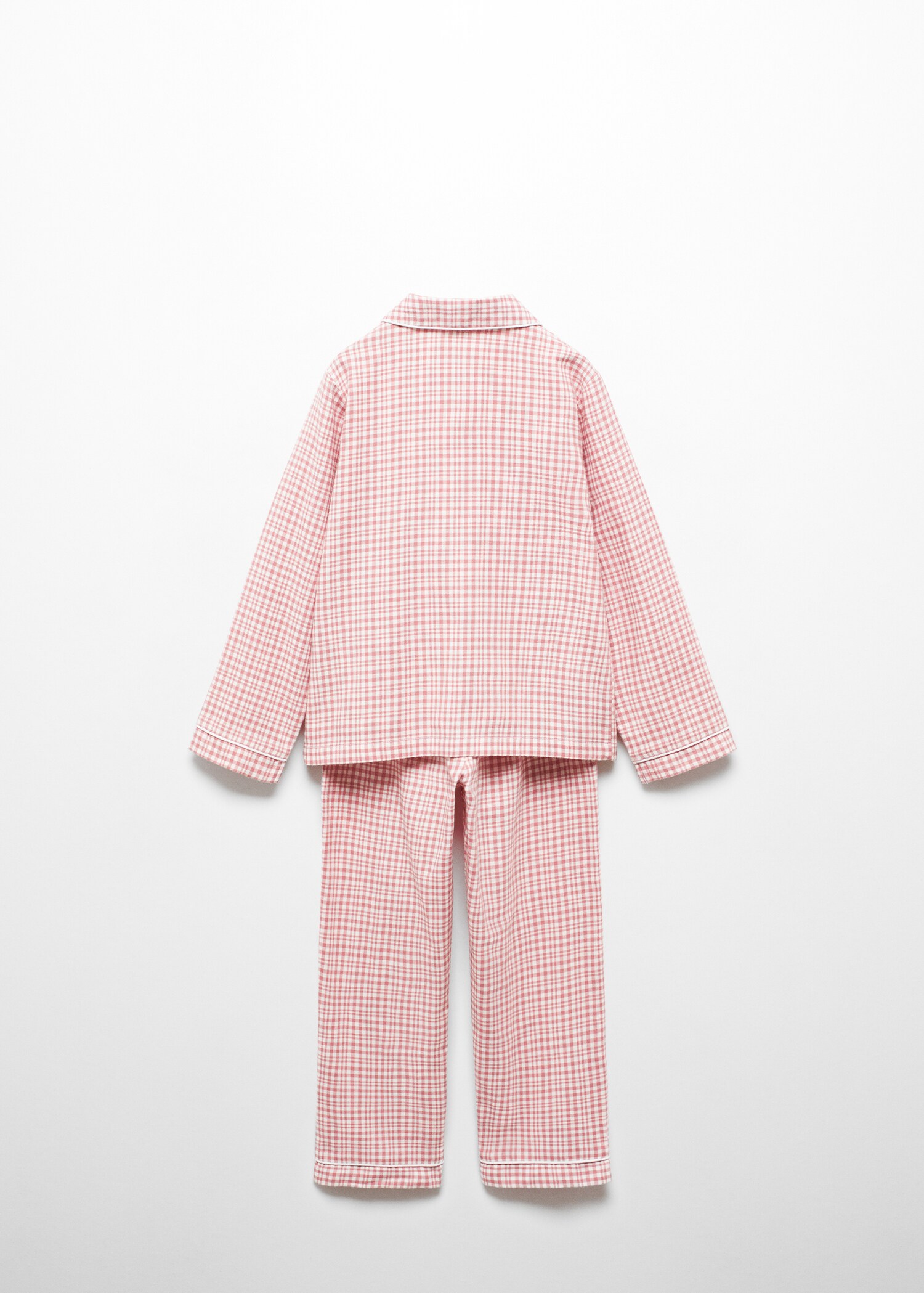 Pijama algodón cuadros - Reverso del artículo