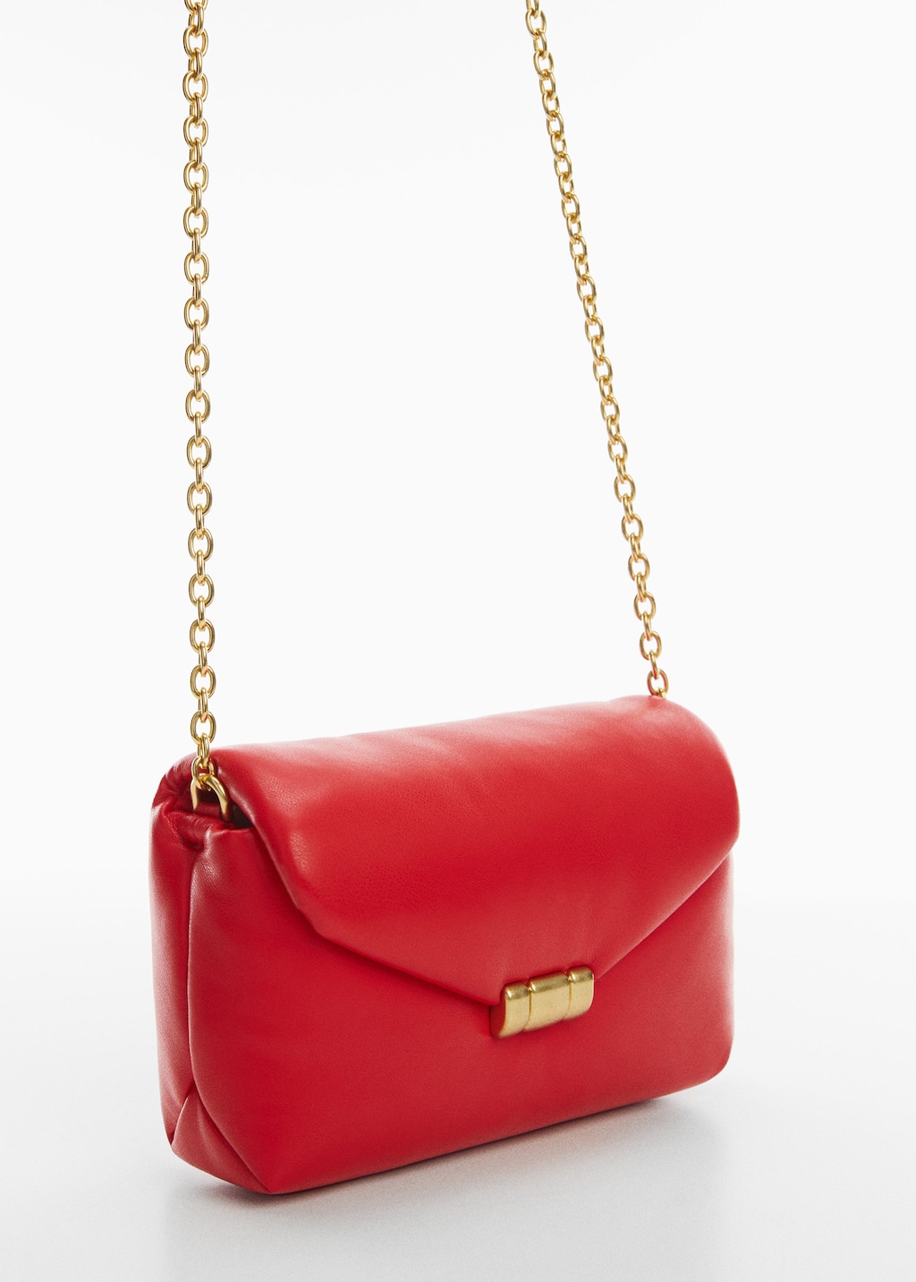 Quilted bag with chain handle