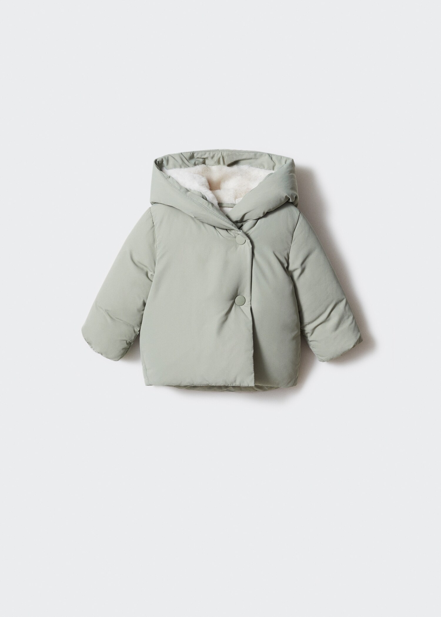 Suni kürklü kapitone anorak - Modelsiz ürün
