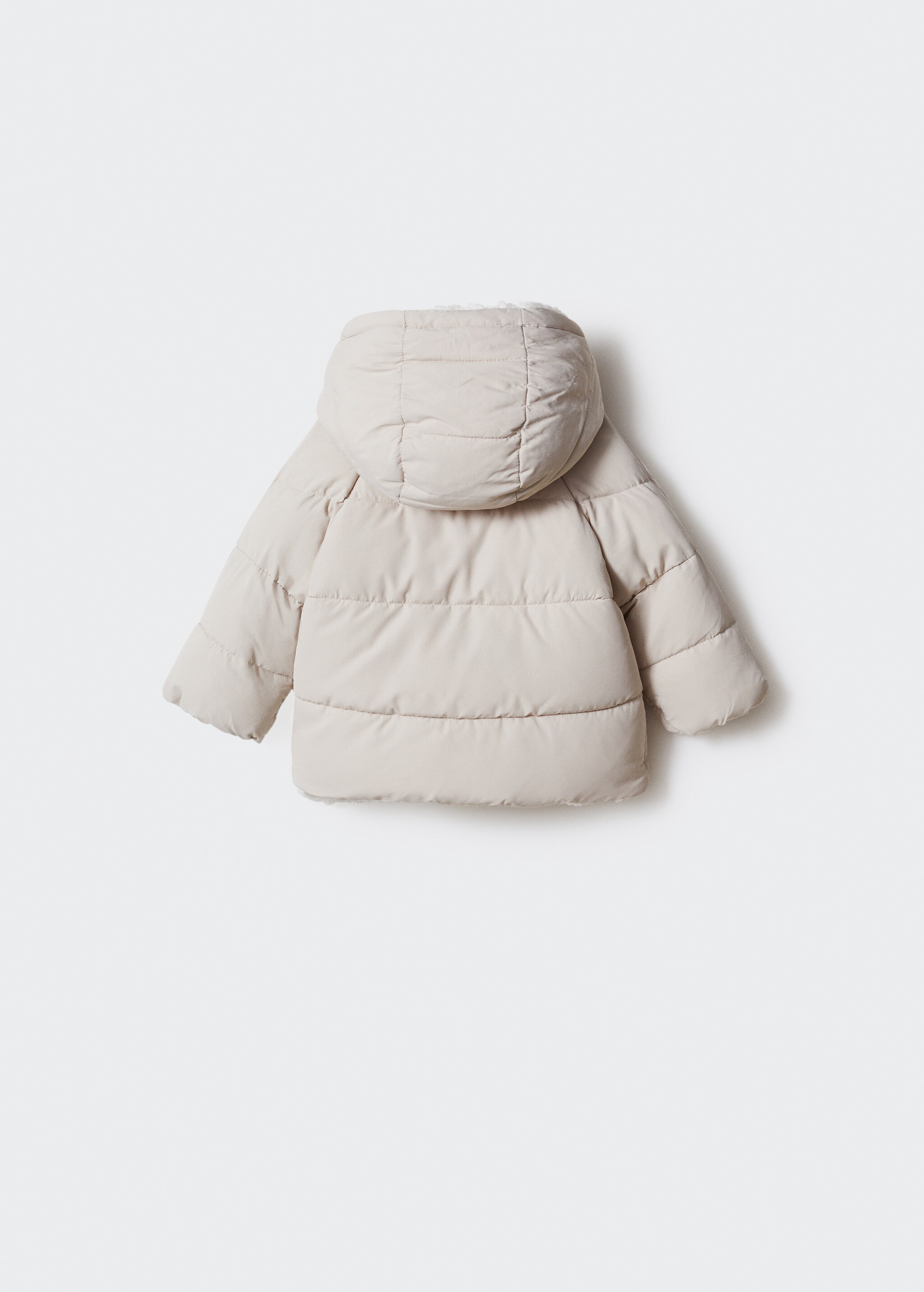 Faux-fur quilted coat - Reverse of the article