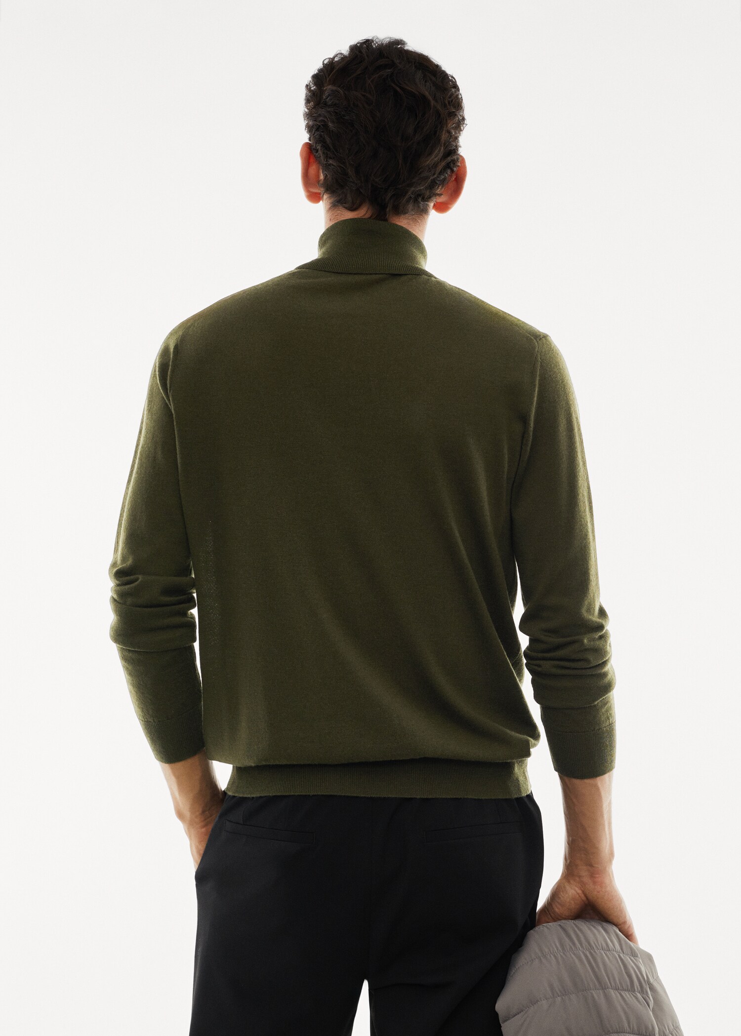 Jersey 100% lana merino cuello alto - Reverso del artículo