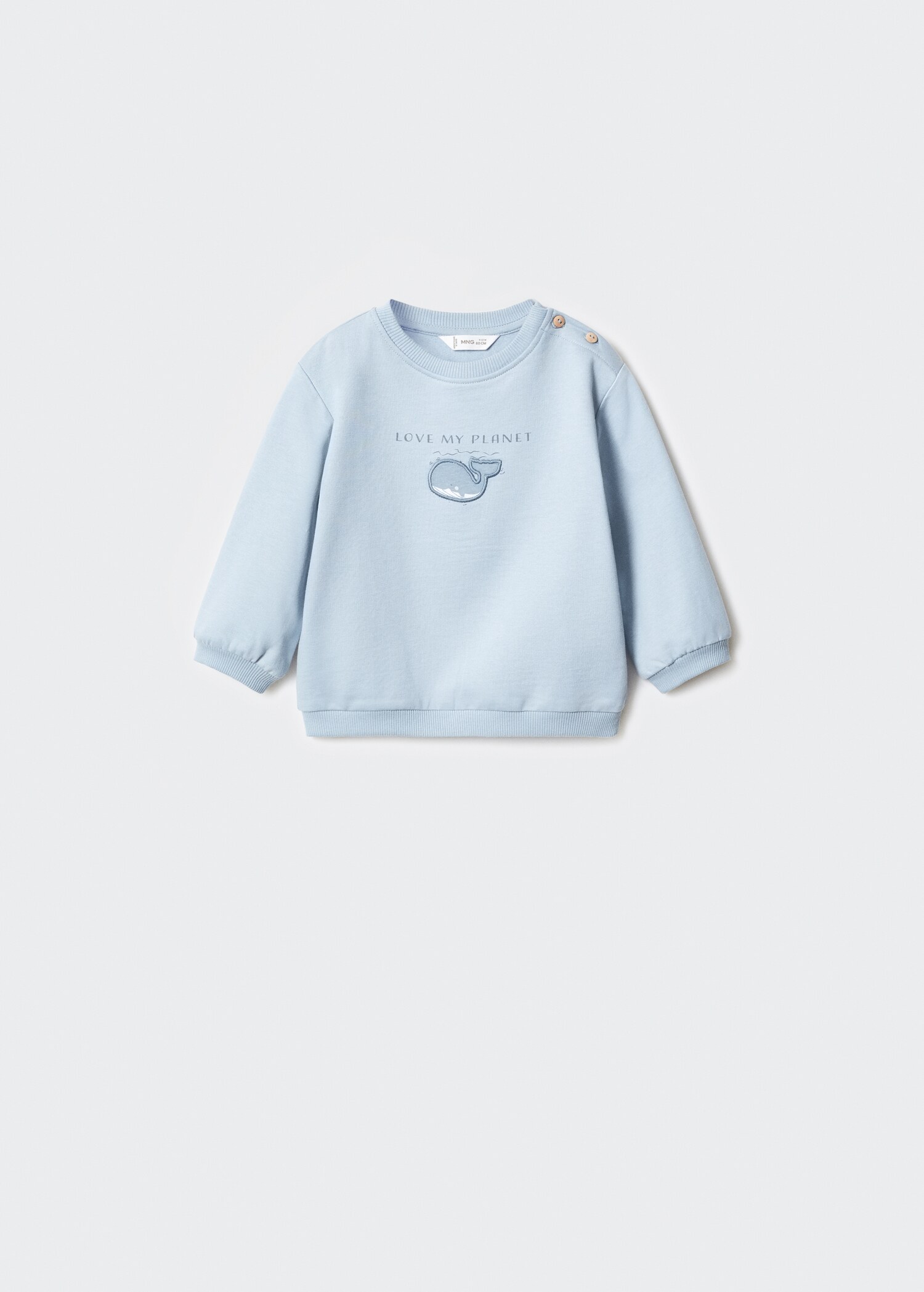 Cotton-blend printed sweatshirt - Товар без моделі