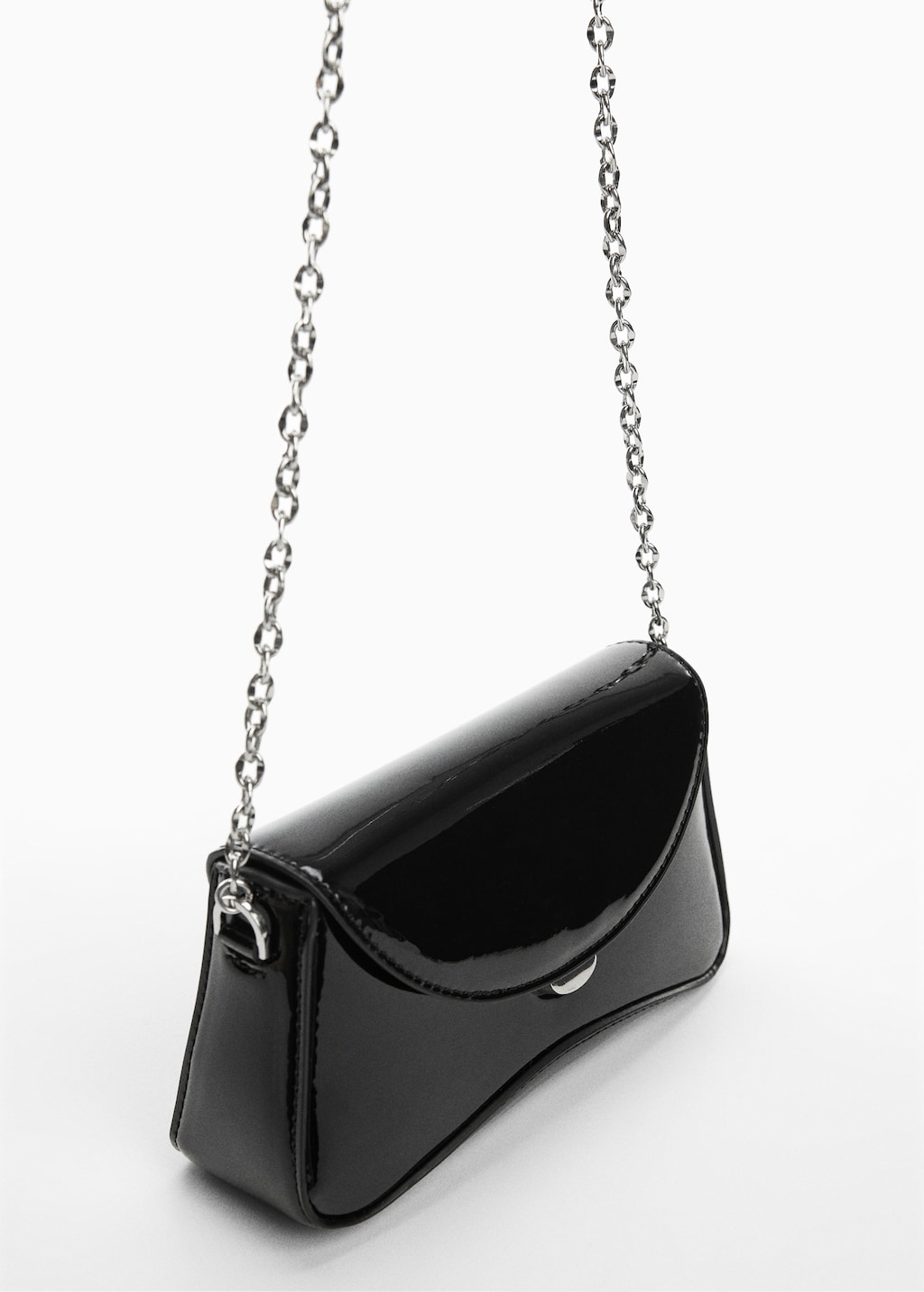 Black patent leather clutch purse hotsell