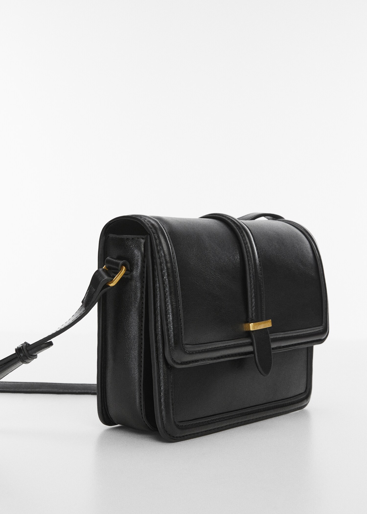 Crossbody bag with flap - Medium plane