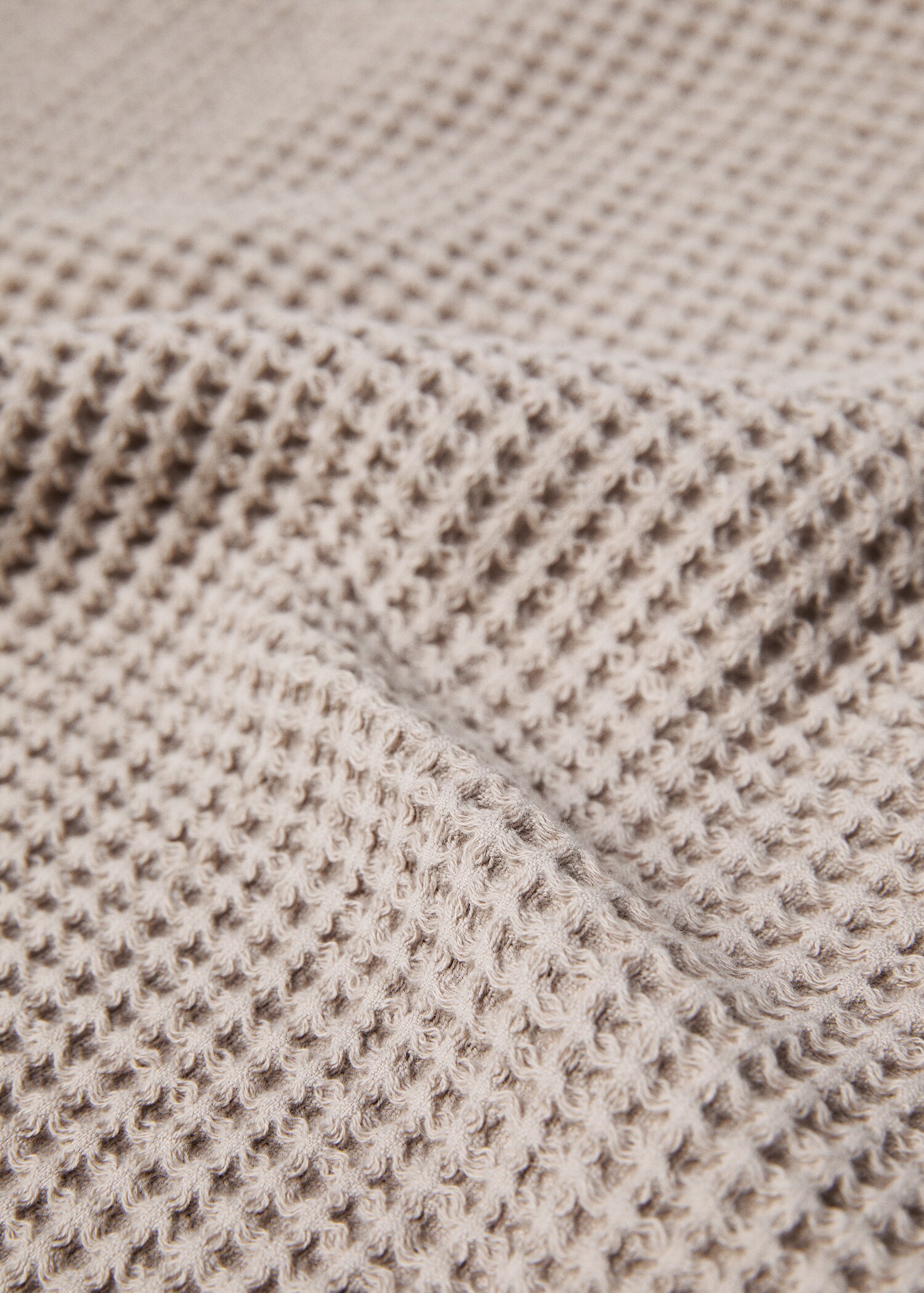 Serviette toilette 100 % coton gaufré - Détail de l'article 1