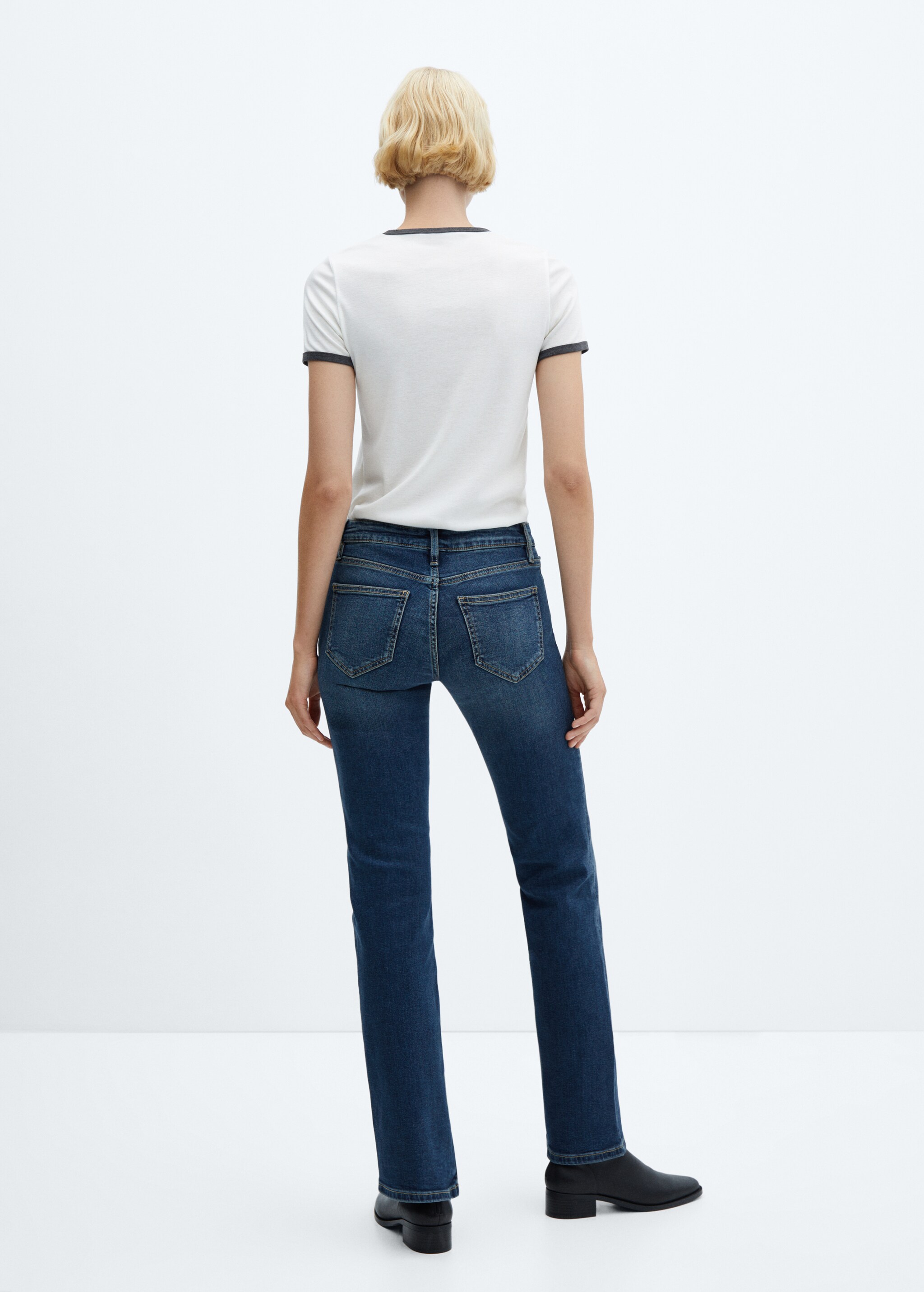 Jeans flare taille basse - Reverse of the article