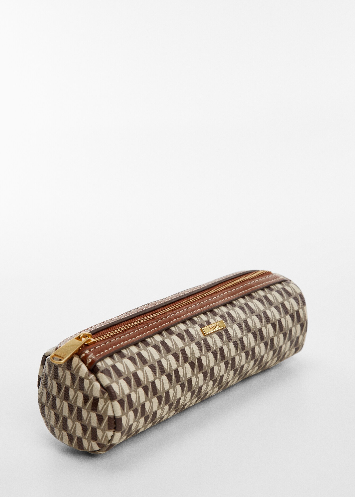 Trousse fermeture Éclair à imprimé logo - Plan moyen