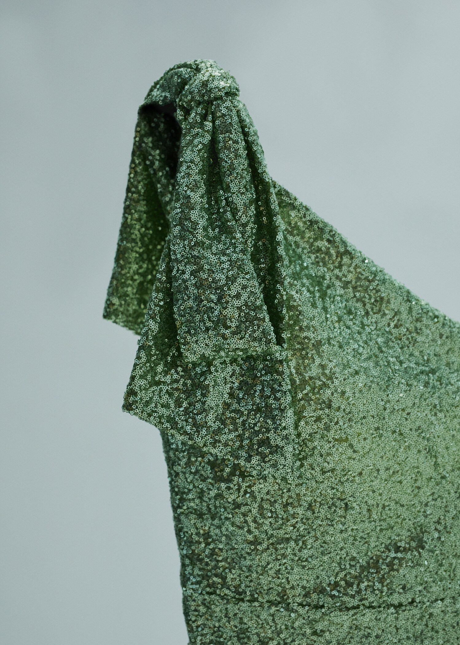 Robe asymétrique sequins nœud - Détail de l'article 8
