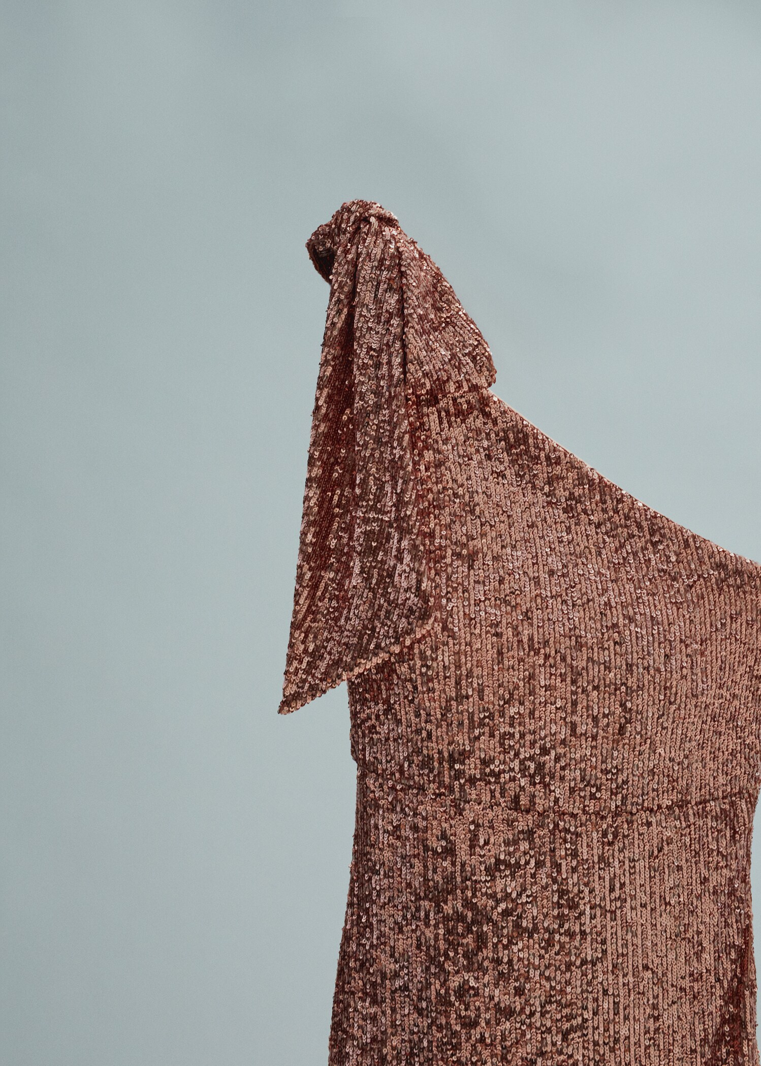 Vestido asimétrico lentejuelas lazo - Detalle del artículo 8