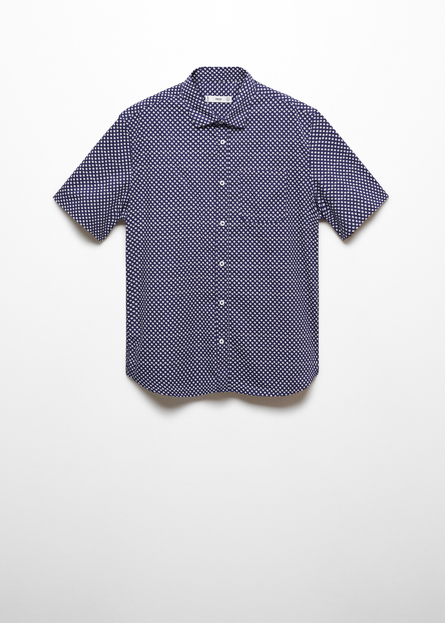 Camisa 100% algodón manga corta mircoestampado - Artículo sin modelo