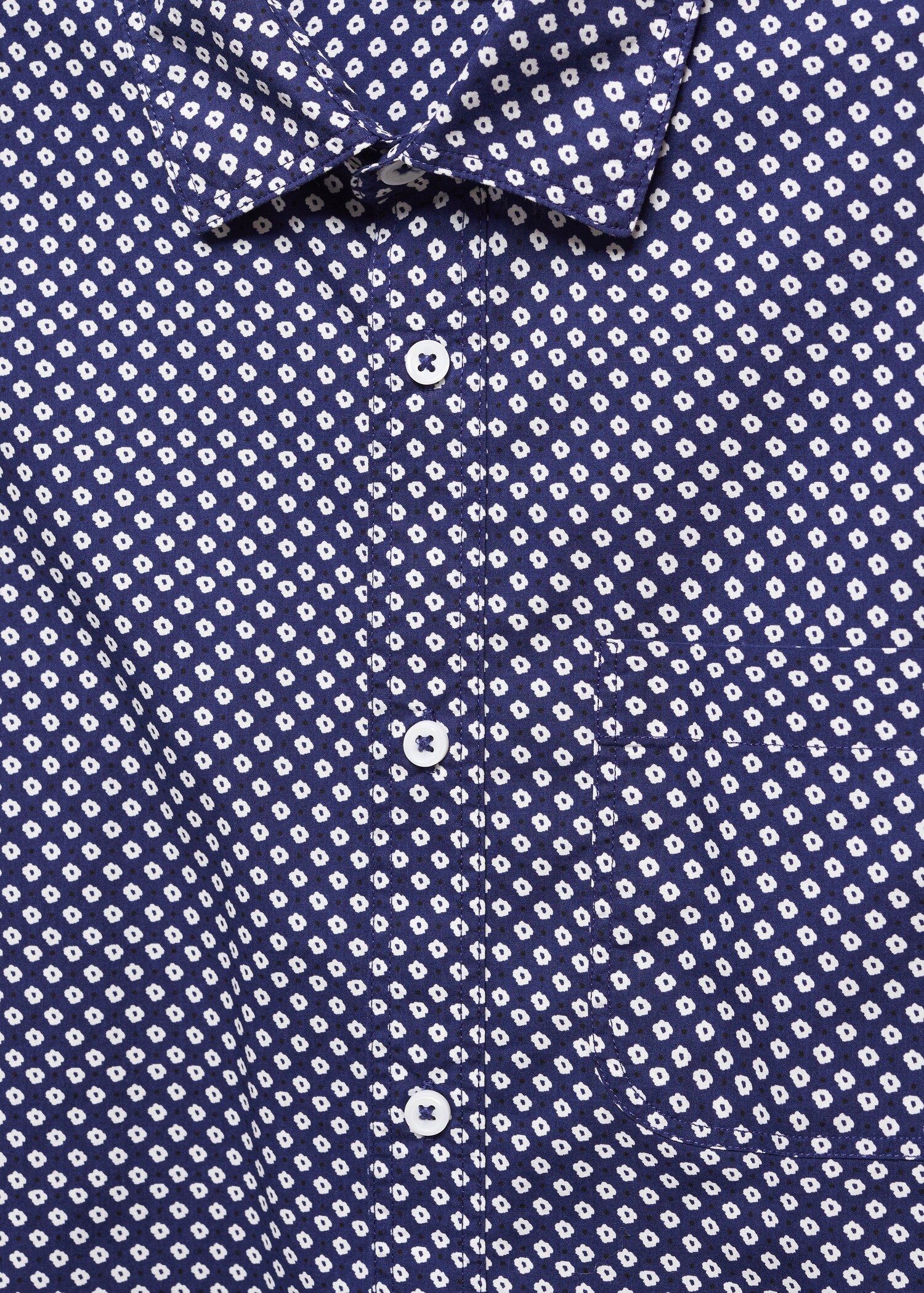 Camisa 100% algodón manga corta mircoestampado - Detalle del artículo 8