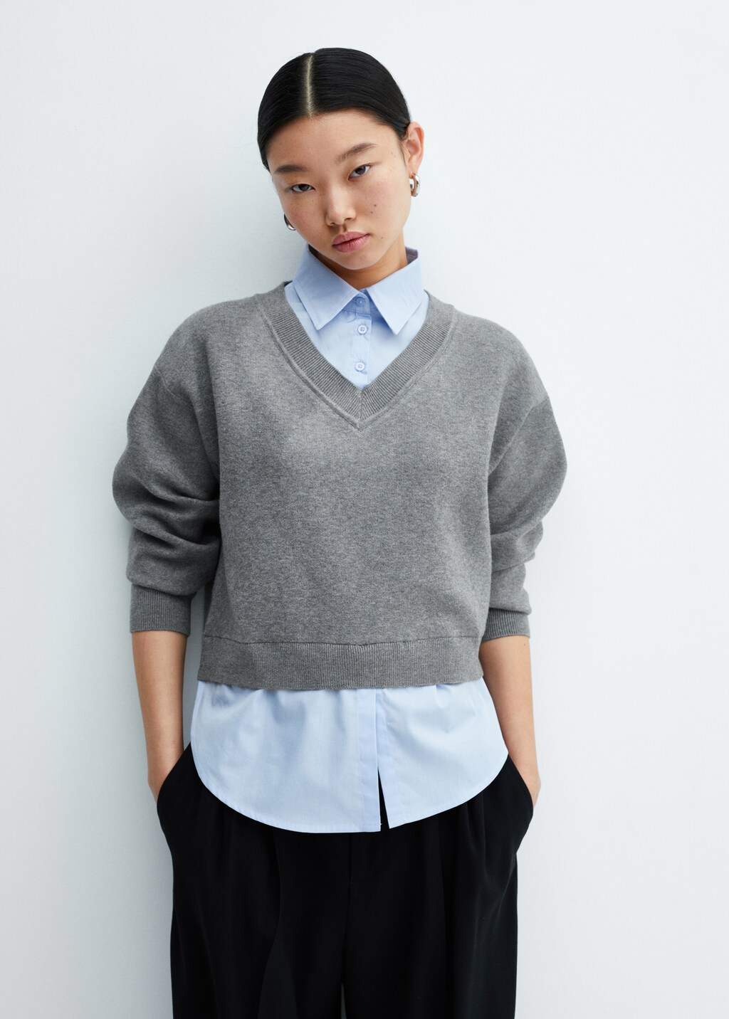 Blouse onder trui dames hotsell