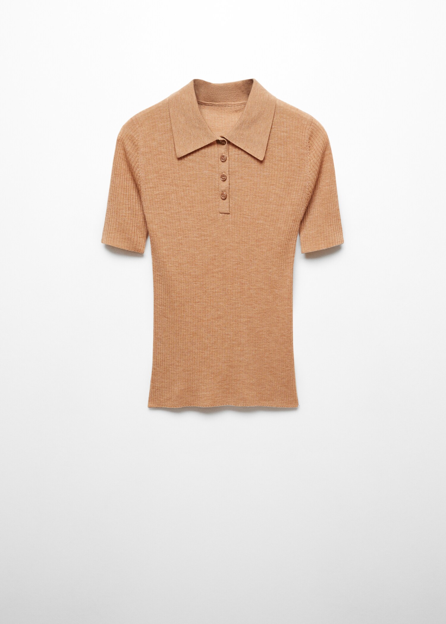 Polo collar wool sweater - Barang tanpa model
